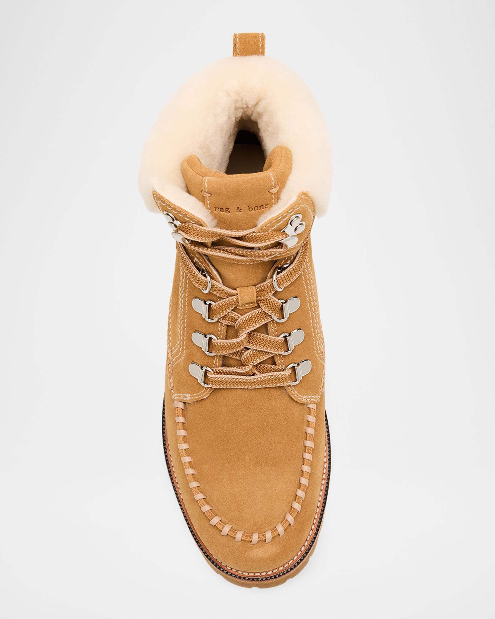 Rag & Bone Cameron Suede Shearling Hiking Boots | Neiman Marcus
