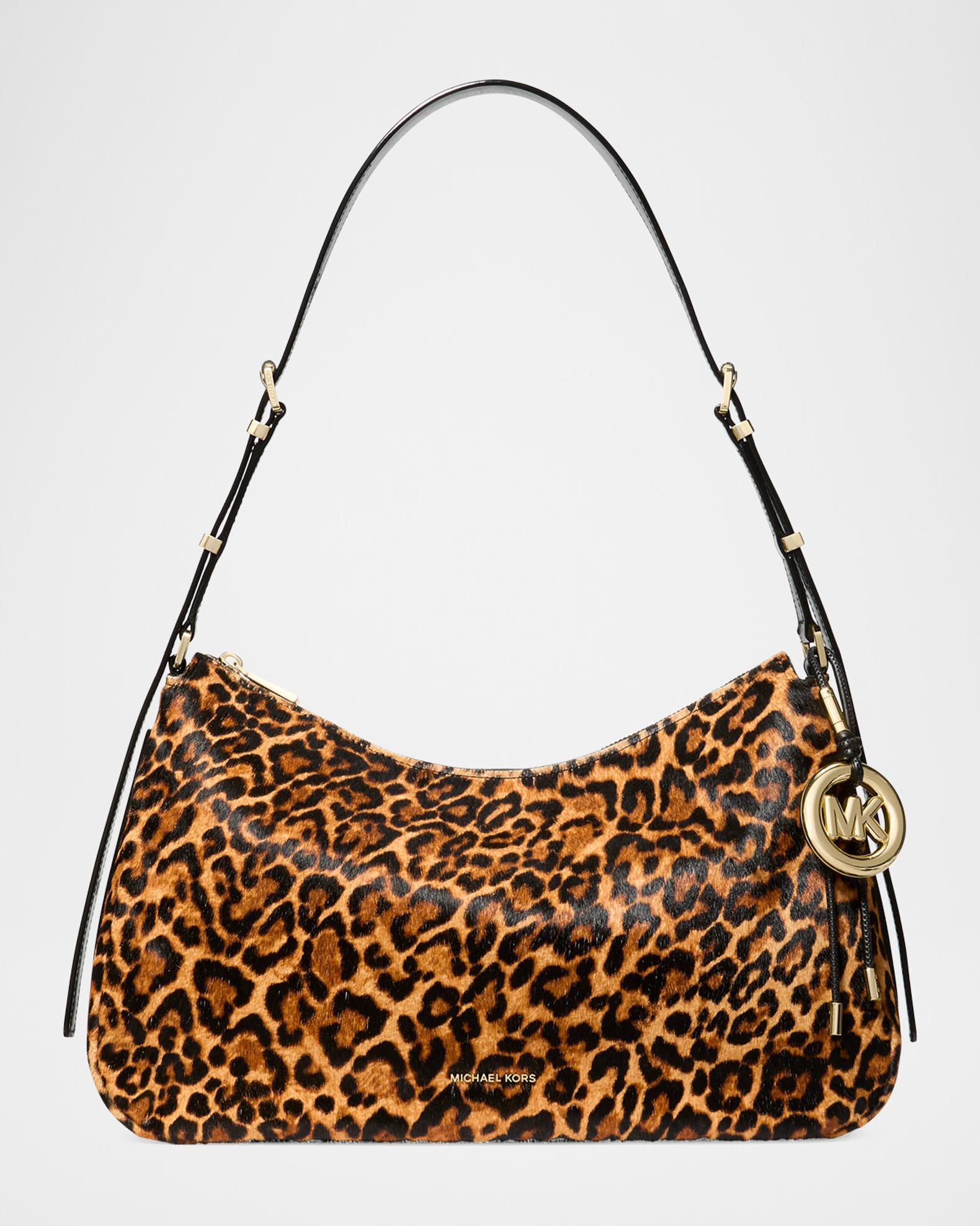 MICHAEL Michael Kors Nolita Medium Leopard-Print Calf Hair 