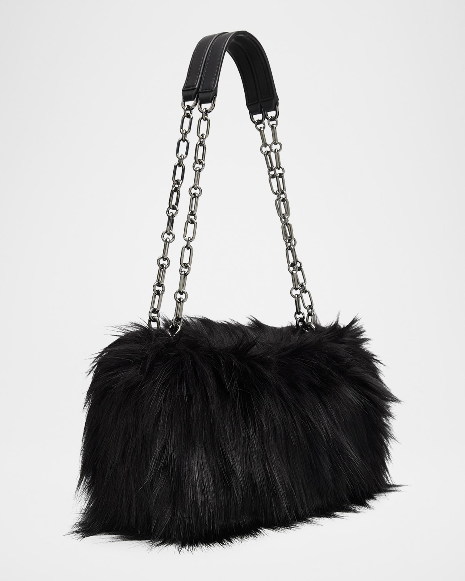 MICHAEL Michael Kors Tribeca Large Faux Fur Crossbody Bag | Neiman  display picture 1