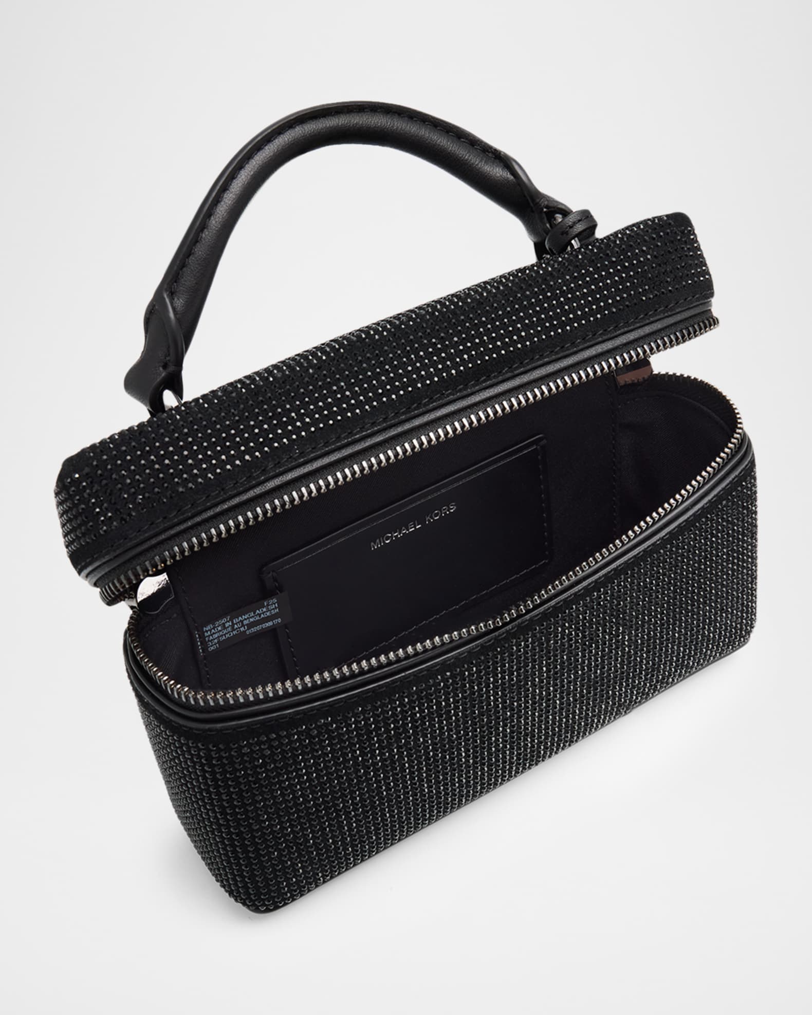 MICHAEL Michael Kors Jana XS Rhinestone Suede Crossbody Bag