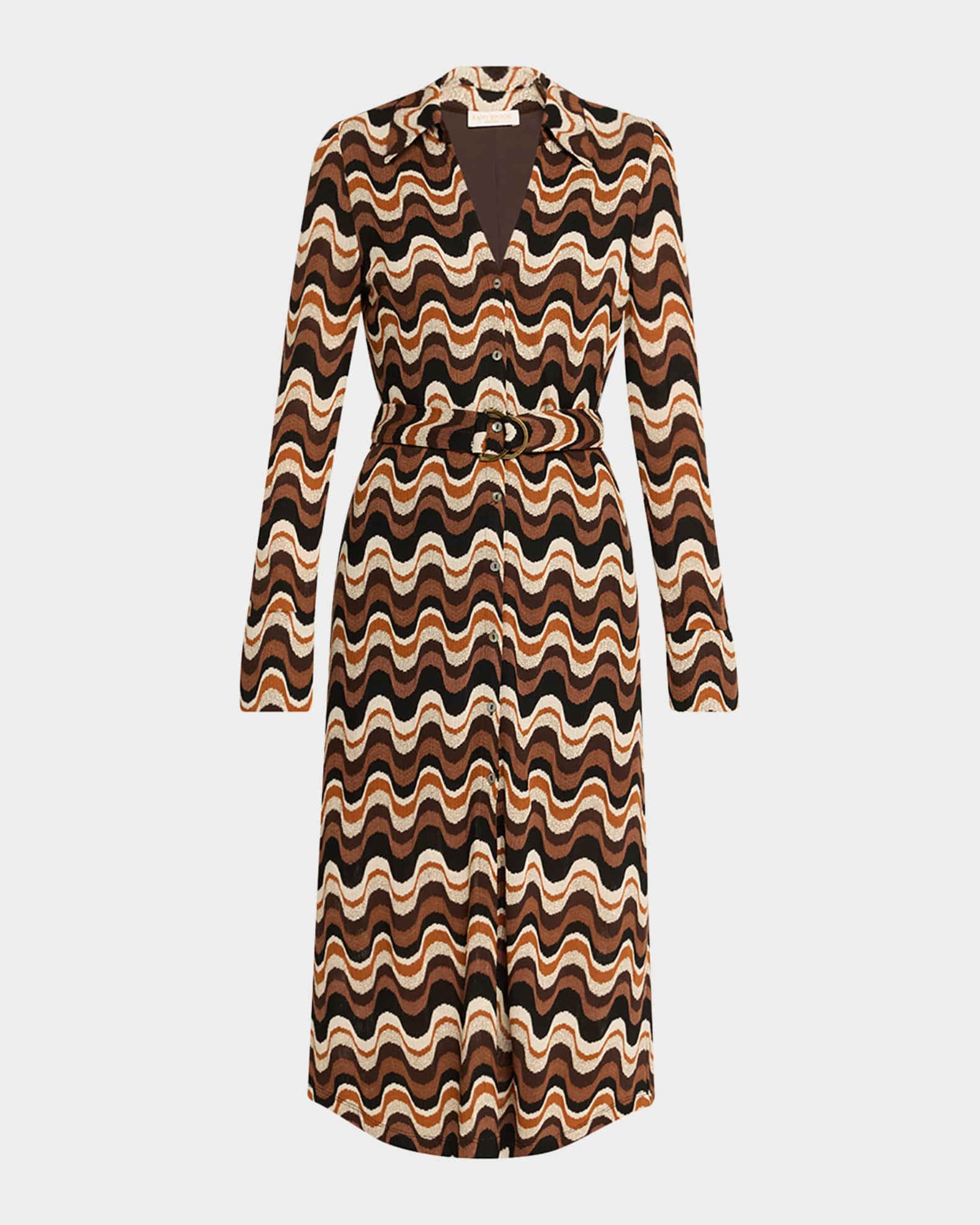 princess polly baby blue dress River Island Plus Shirred Midi Dress In Bright Blue Swirl Print-brown
