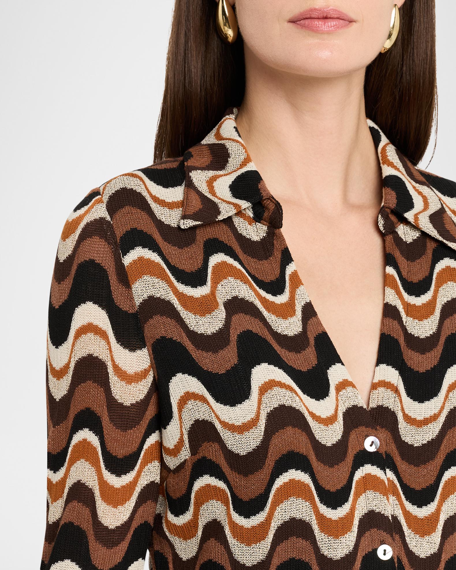 Ramy Brook Swirl Lydia Belted Midi Shirtdress | Neiman Marcus