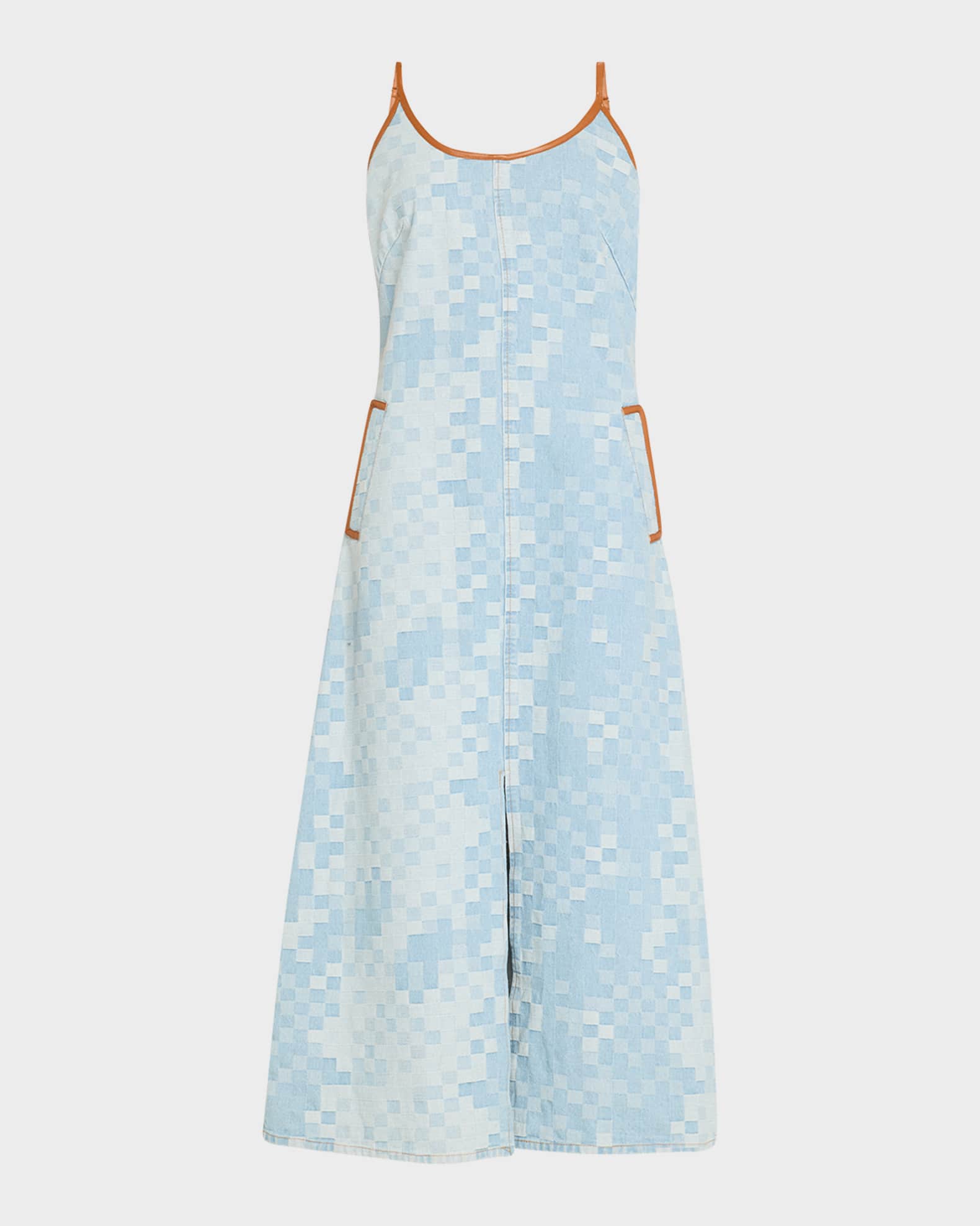 denim dress neiman marcus Nova Short-Sleeve Denim Mini Dress