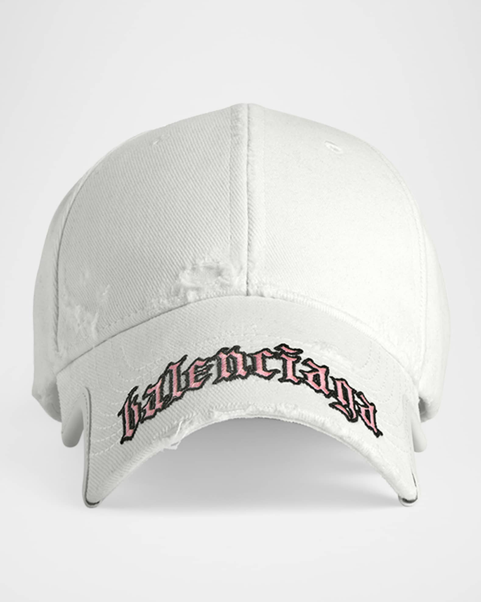 Balenciaga Blackletter Script Logo Baseball Cap | Neiman Marcus
