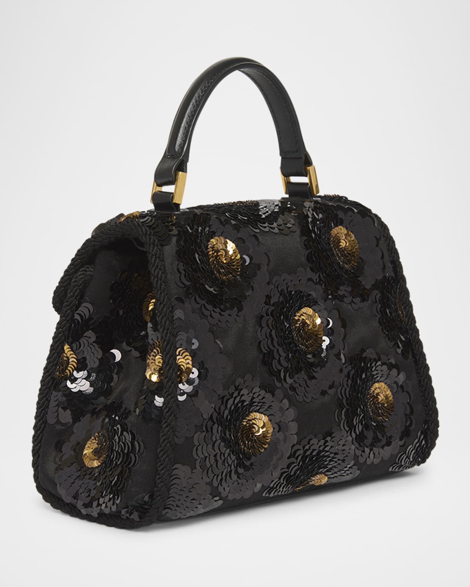 Valentino Garavani VSling Mini Sequin-Embellished Top-Handle Bag