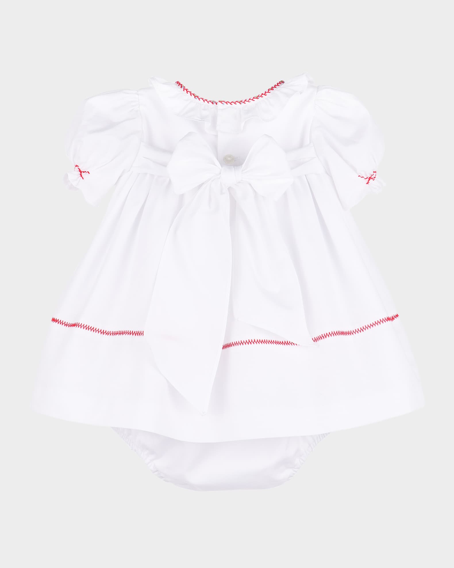Girl's Merrymaker Dress with Bloomers, Size 3M-2 1