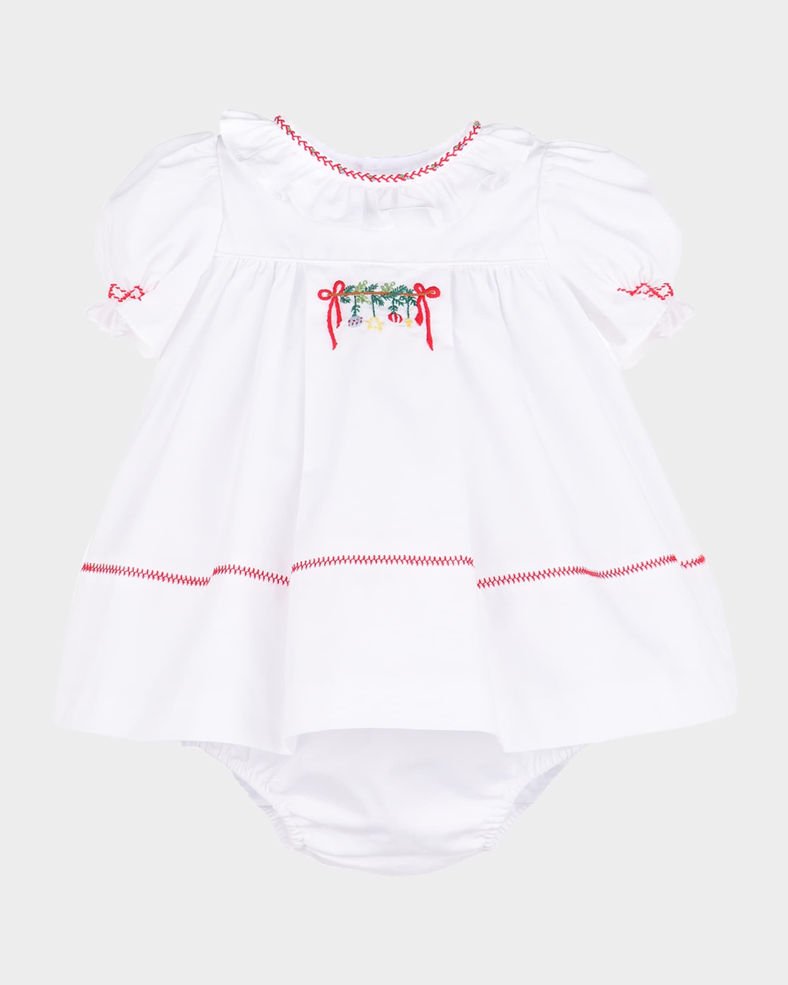 Girl's Merrymaker Dress with Bloomers, Size 3M-2 0