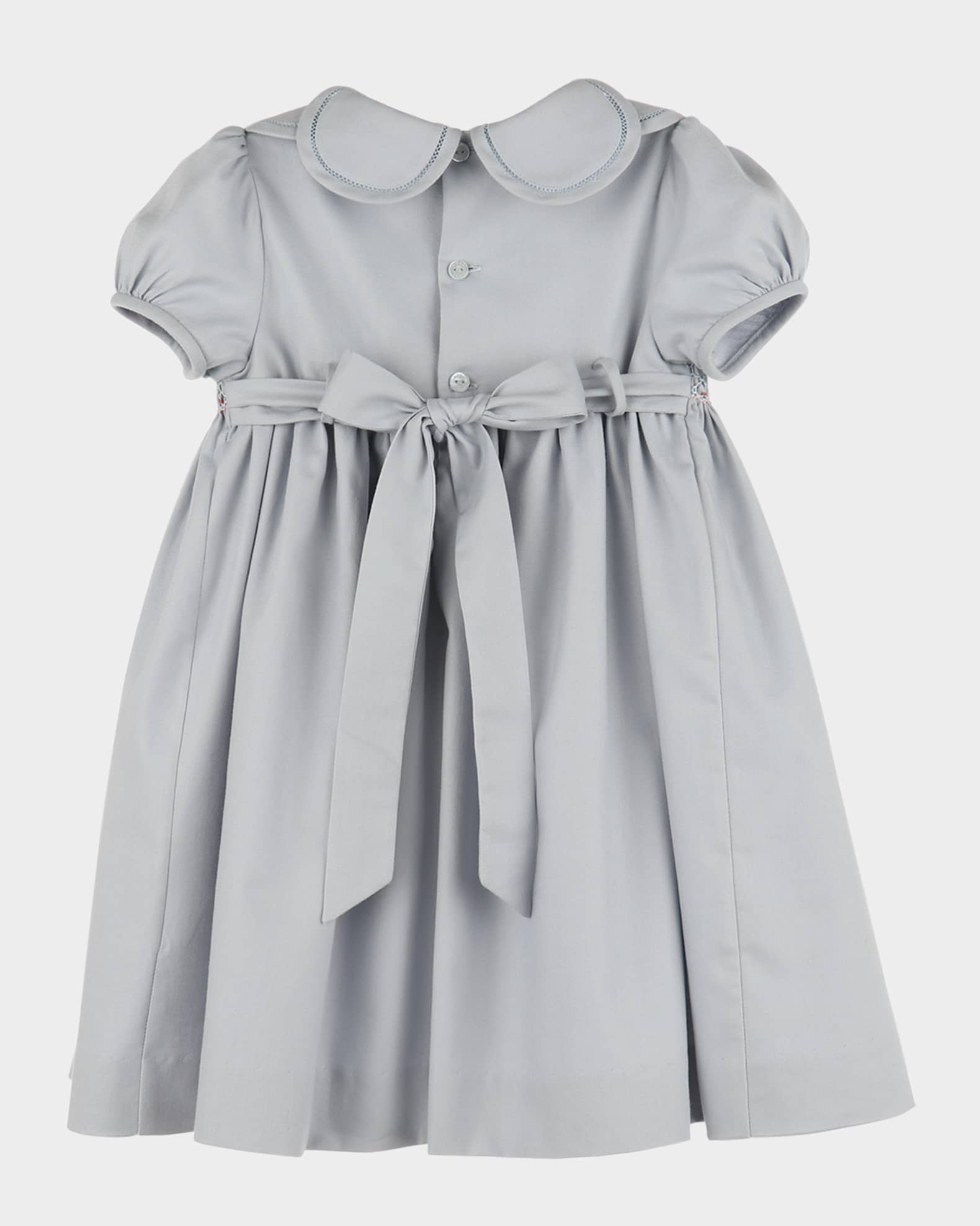 Girl's Hydrangeas Smocked Petal Dress, Size 4T-6 1