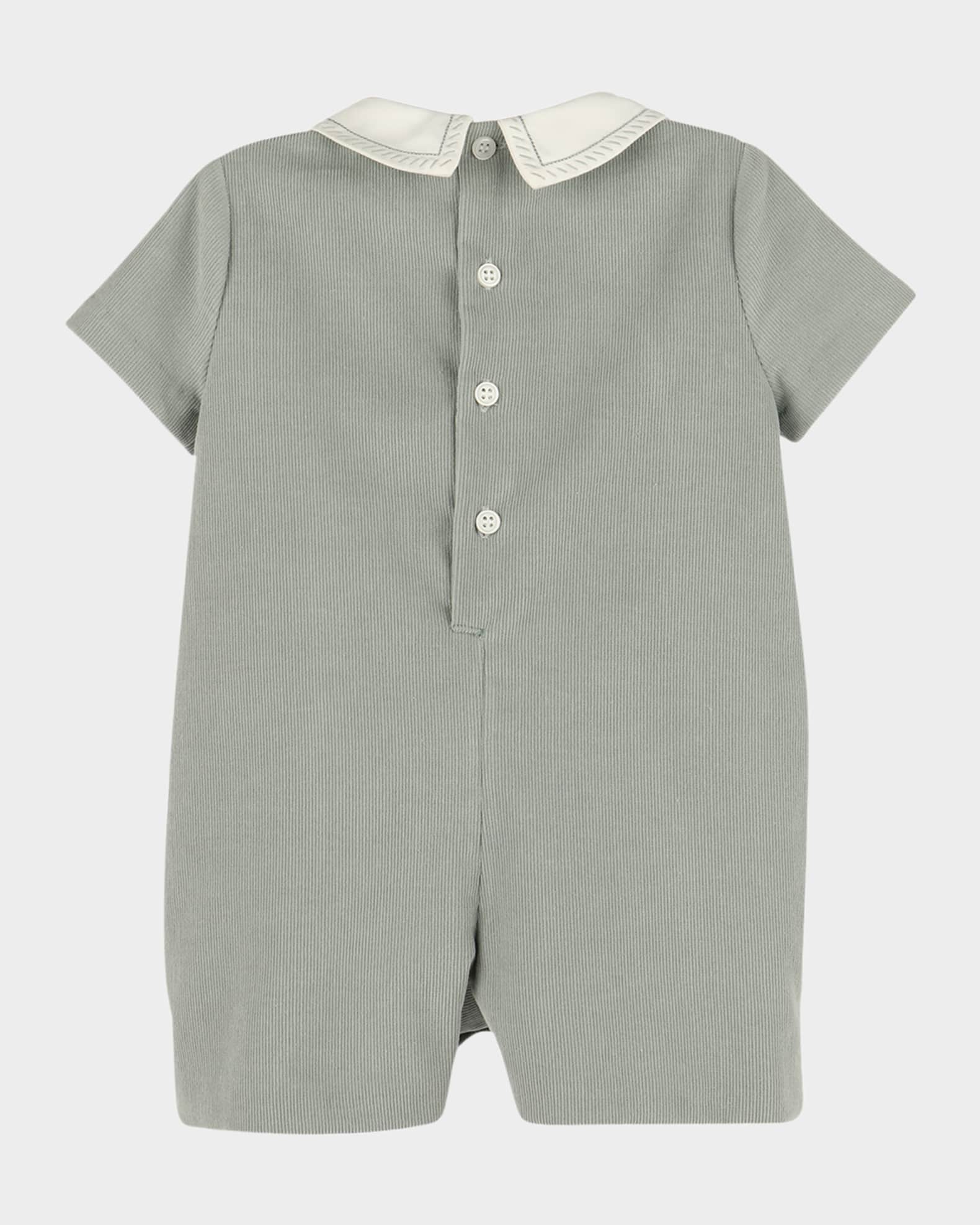 Boy's Corded Cotton Romper, Size 6M-24M 1