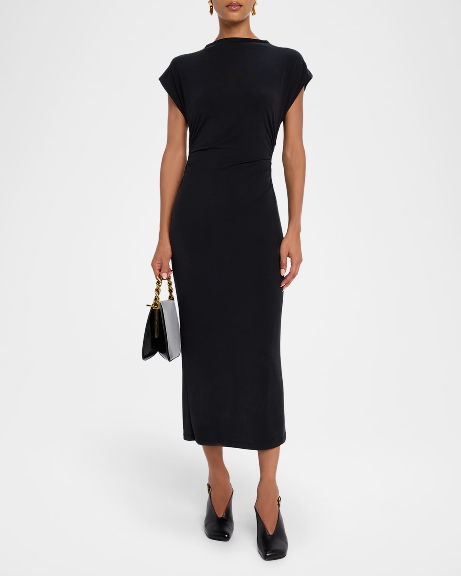 Mesa Slouchy Mock-Neck Midi Dress 1
