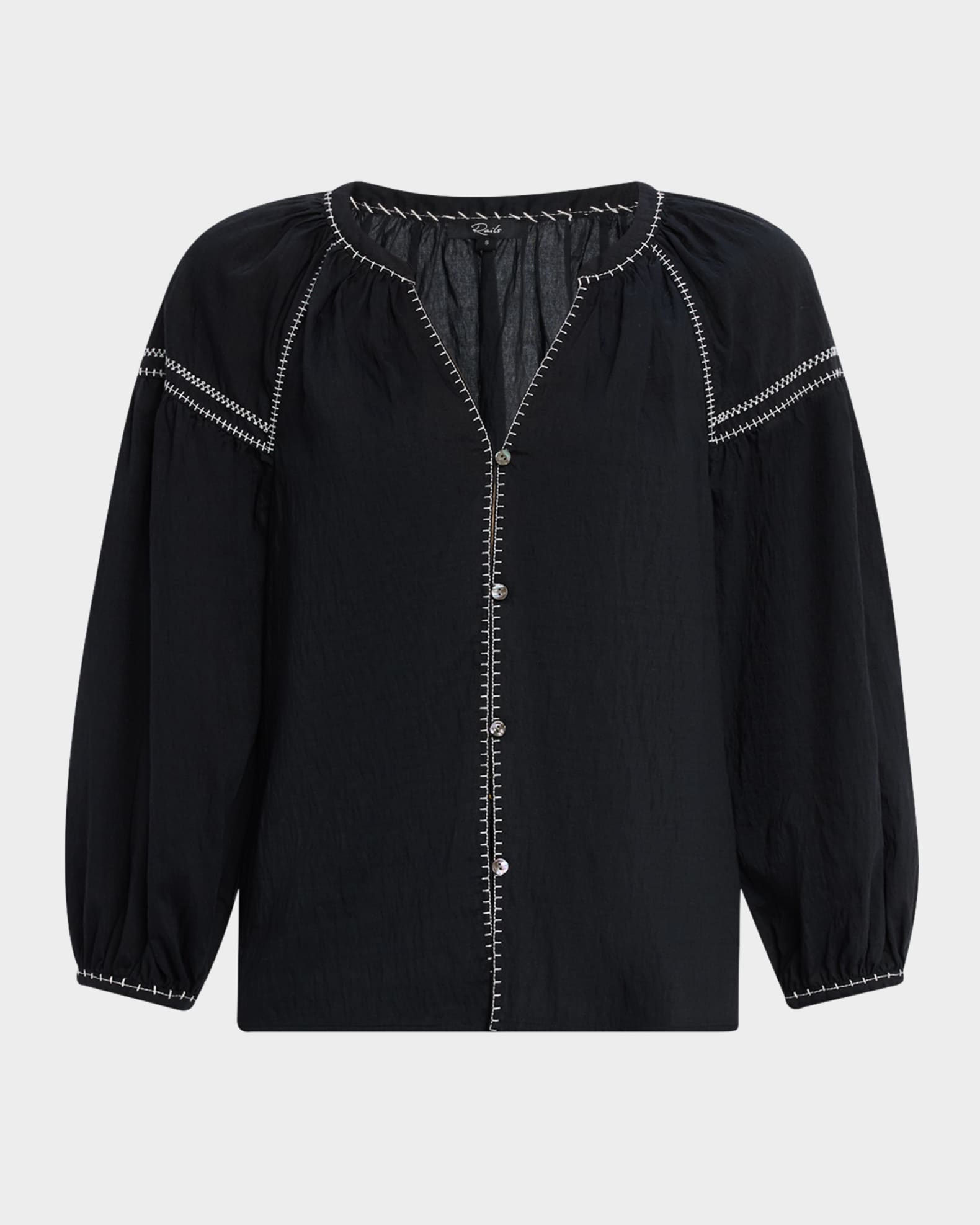 Vasia Button-Front Blouse 0