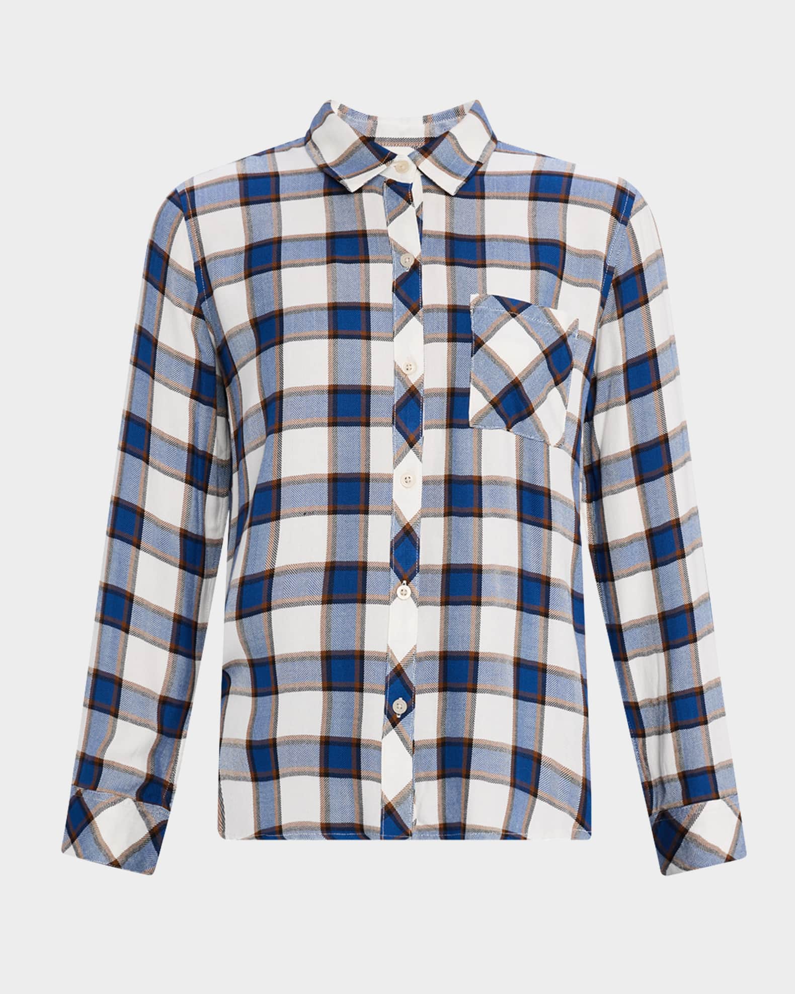 Hunter Plaid Button-Front Shirt 0