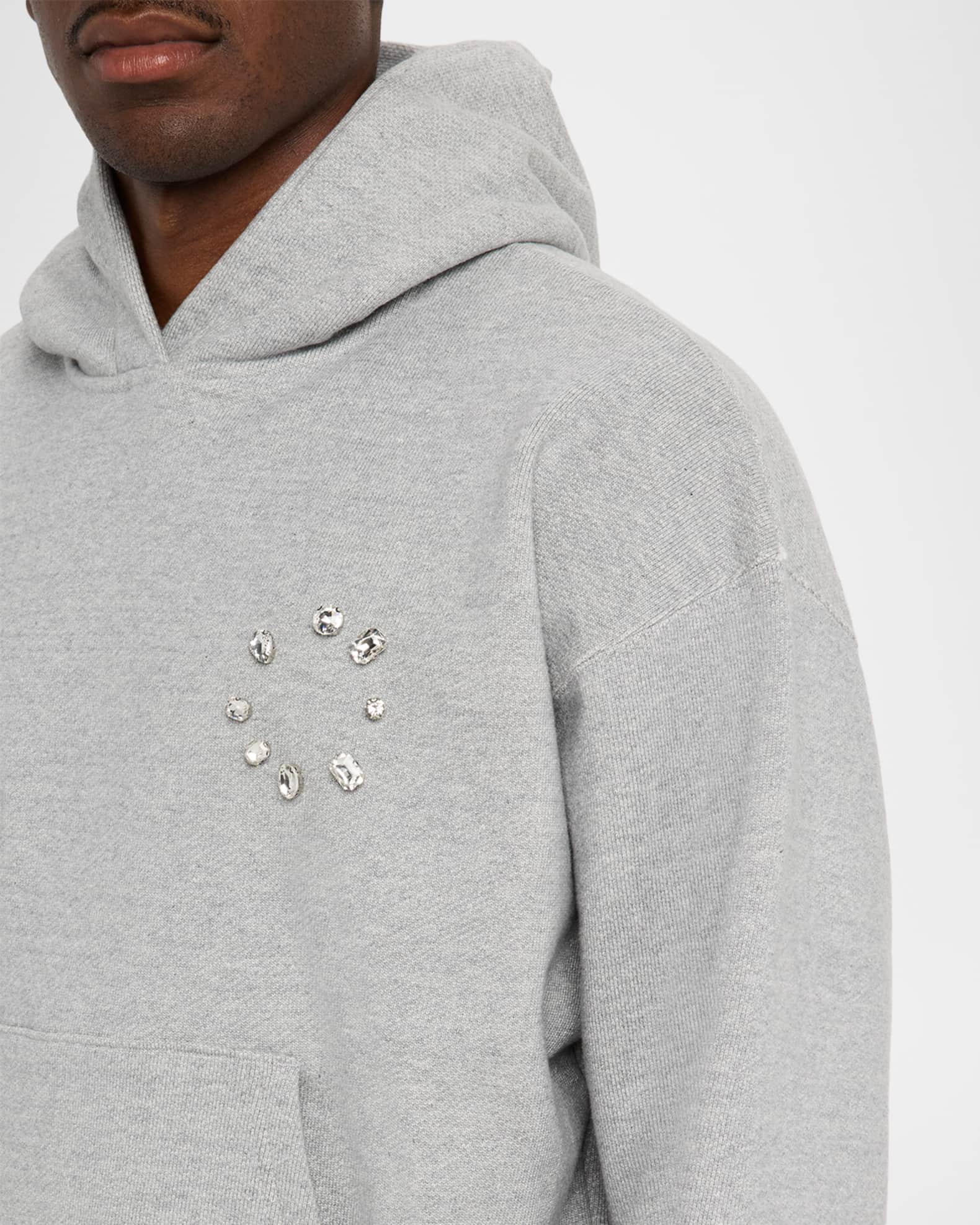 EZR Men's Cotton Chest-Rhinestone Hoodie | Neiman Marcus
