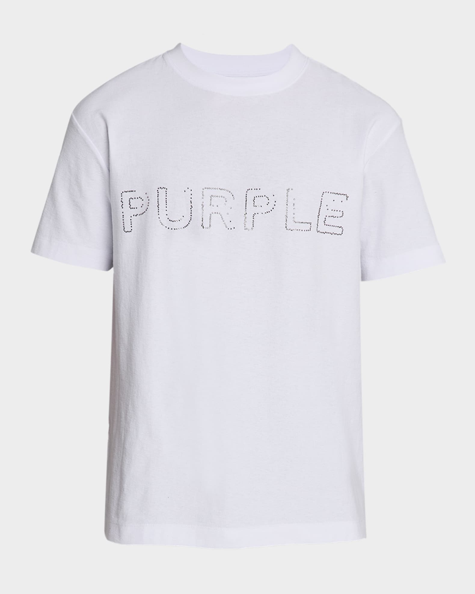 Men's Rhinestone Logo Outline Graphic T-Shirt 0