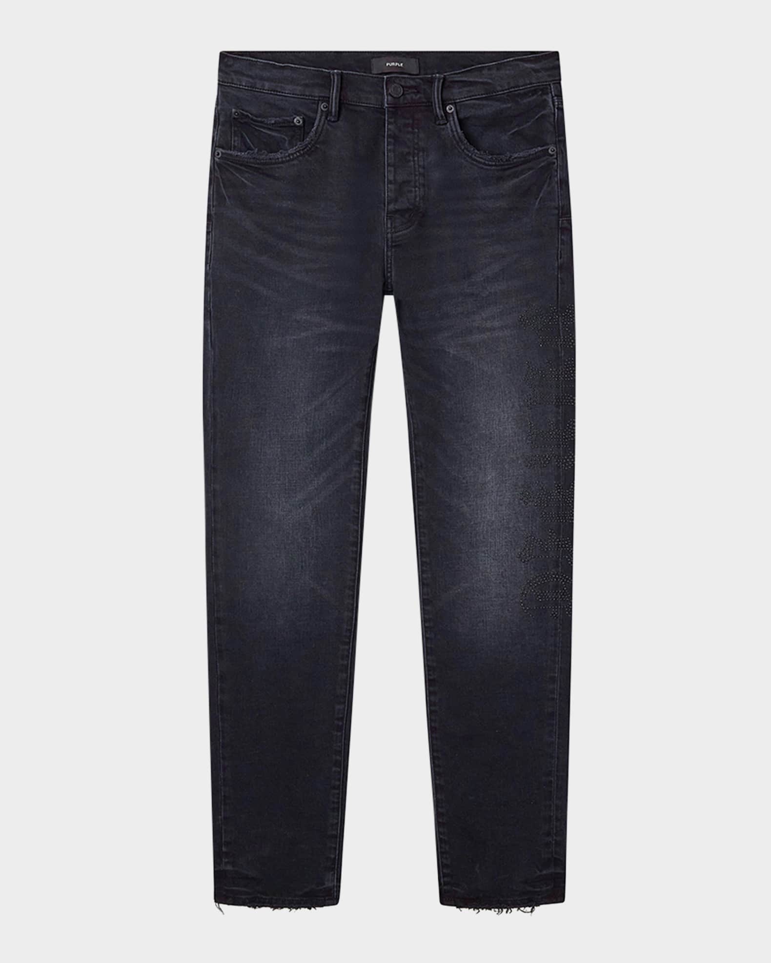 Men's Skinny Hotfix Logo Jeans 0