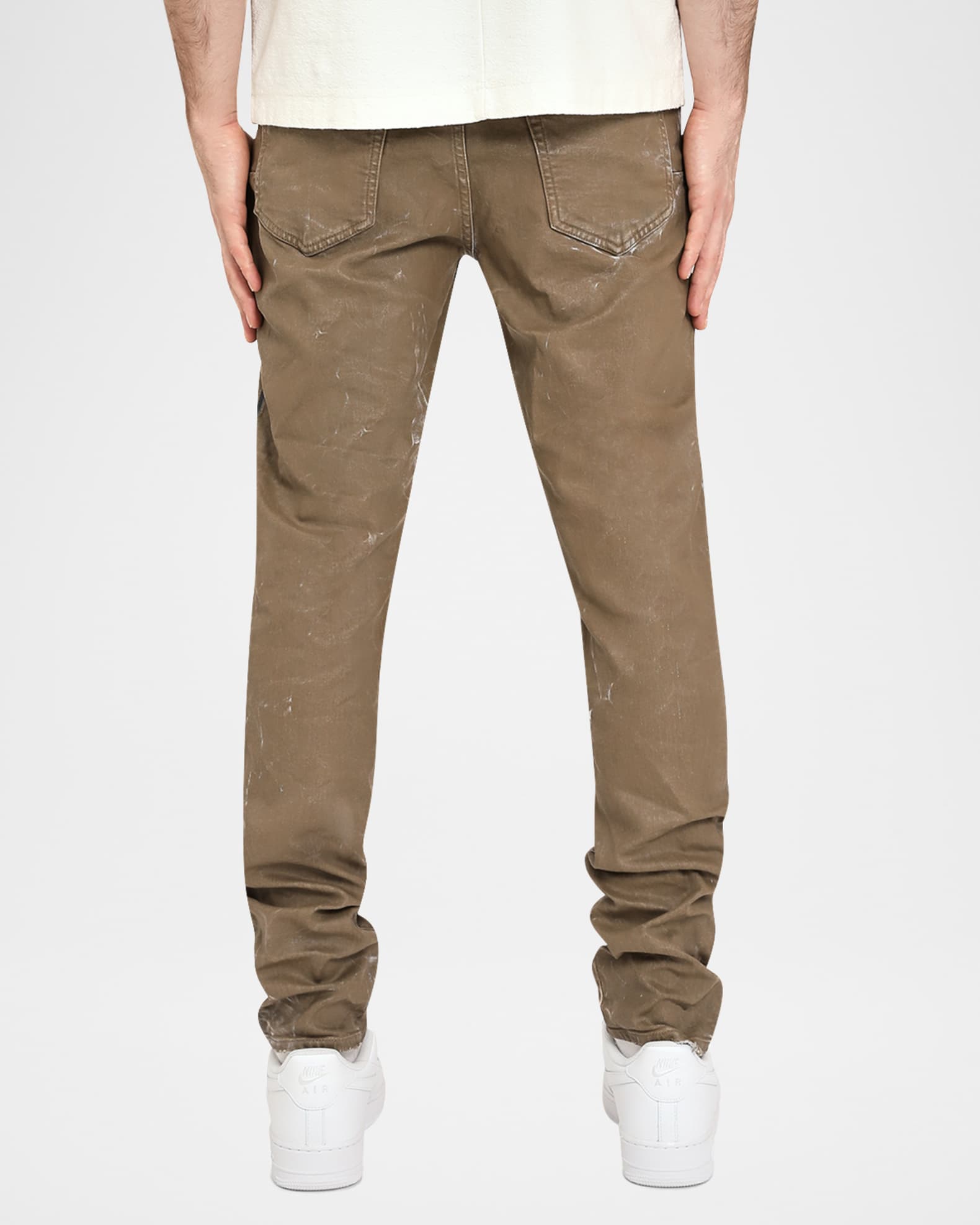 PURPLE Men's Fracture Coated Jeans | Neiman Marcus