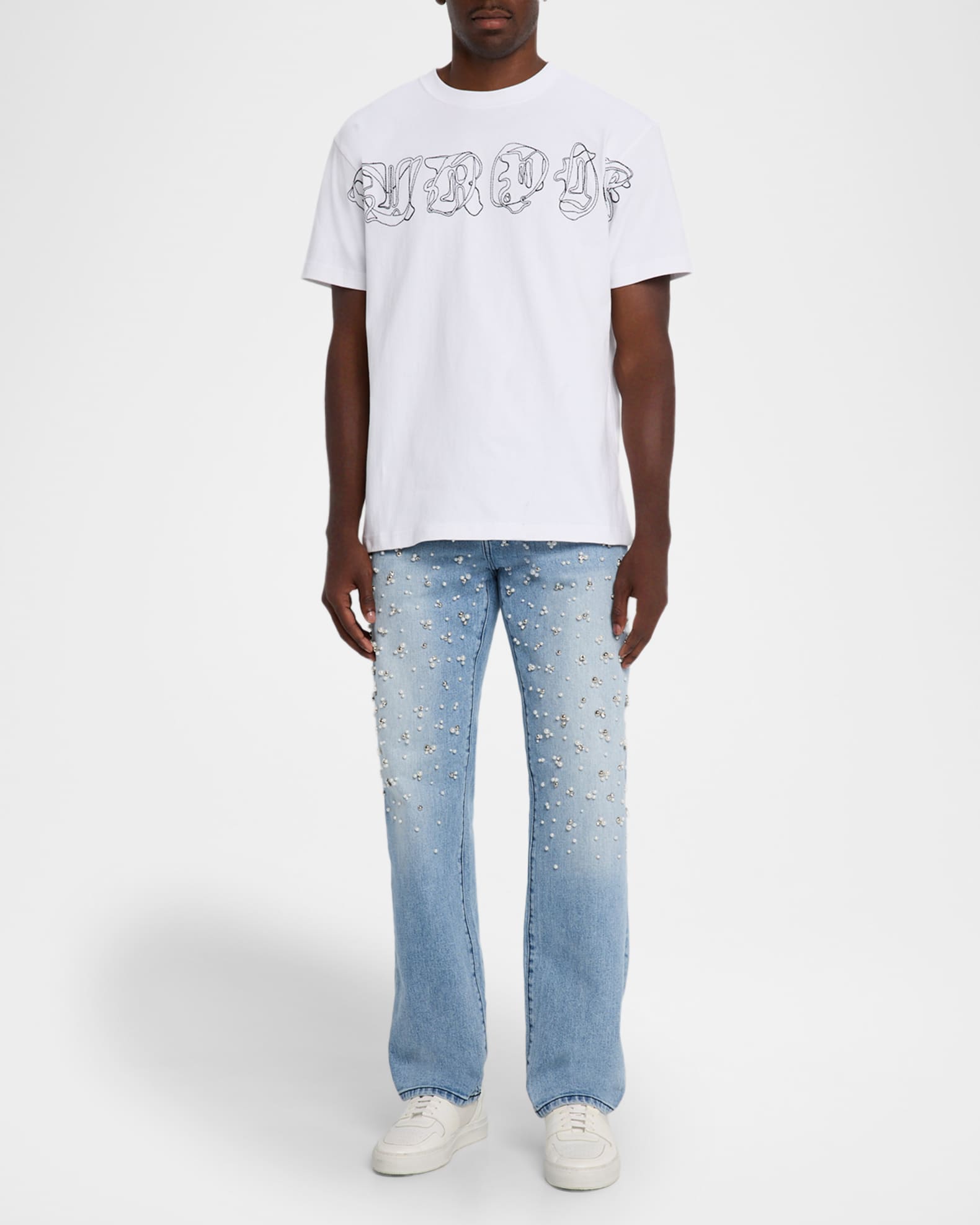 Men's Stitched Logo Graphic T-Shirt 1