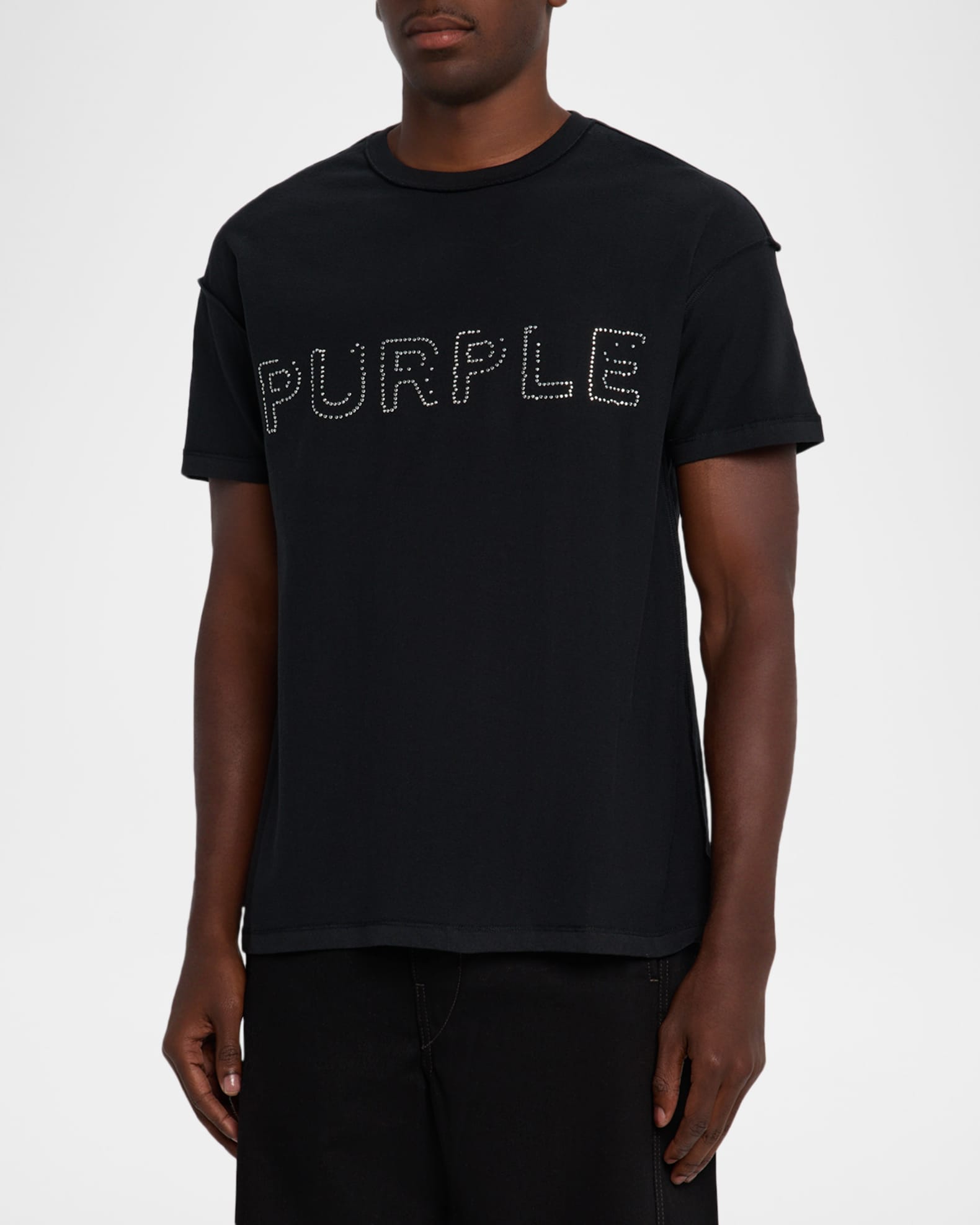 *p(R)ojectR® Rhinestone Logo SS Tee L Rhinestone Logo SS Tee | *p(R)ojectR® | VERTICAL GARAGE
