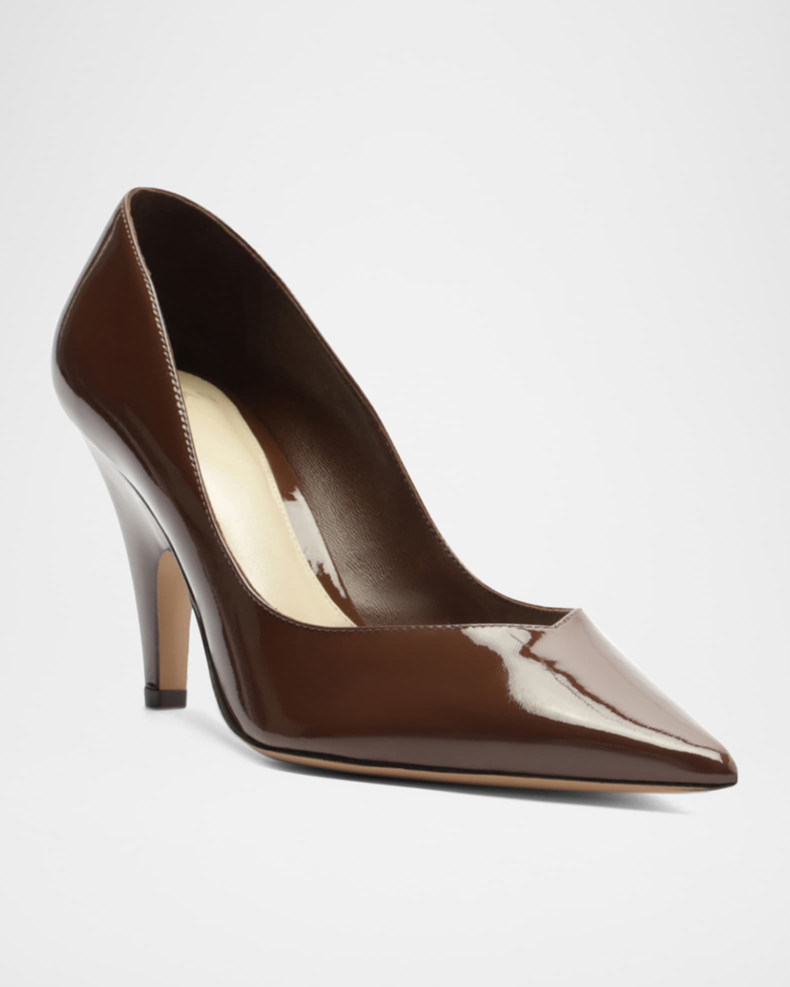 Frenchie Shiny Leather Pumps 1