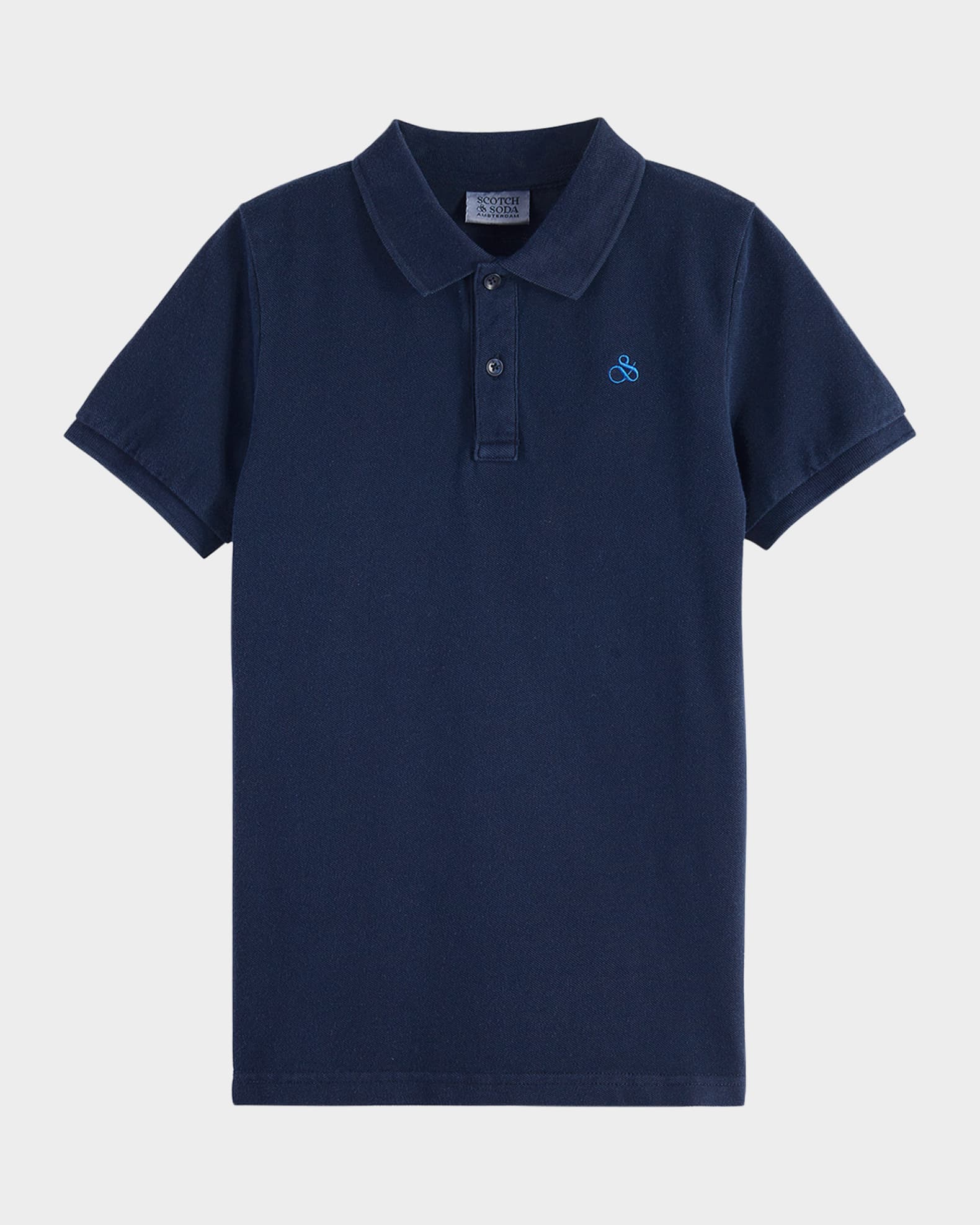 Boy's Core Garment-Dyed Cotton Pique Polo Shirt, Size 4-12 0