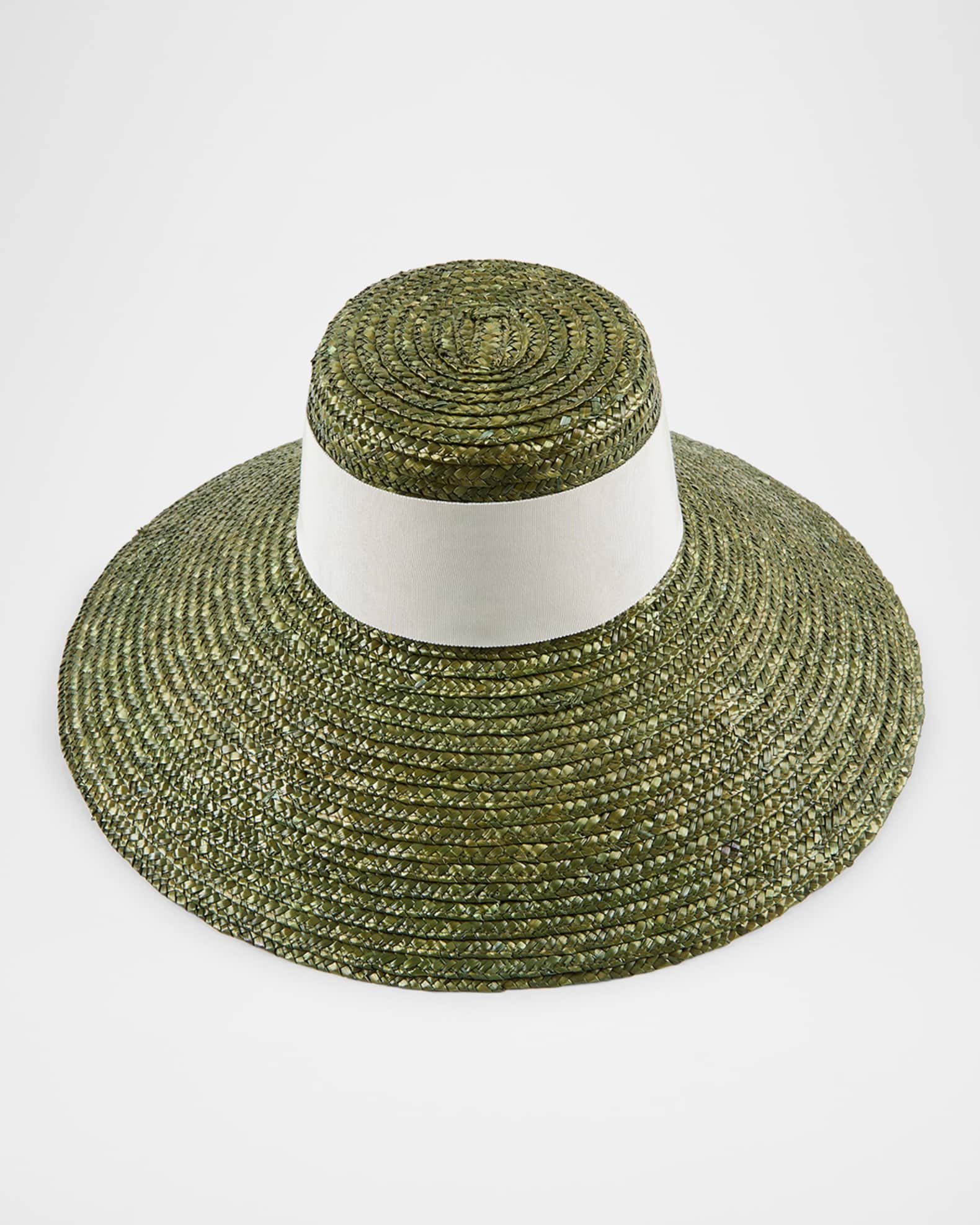 Mirabel Straw Wide-Brim Sun Hat 0