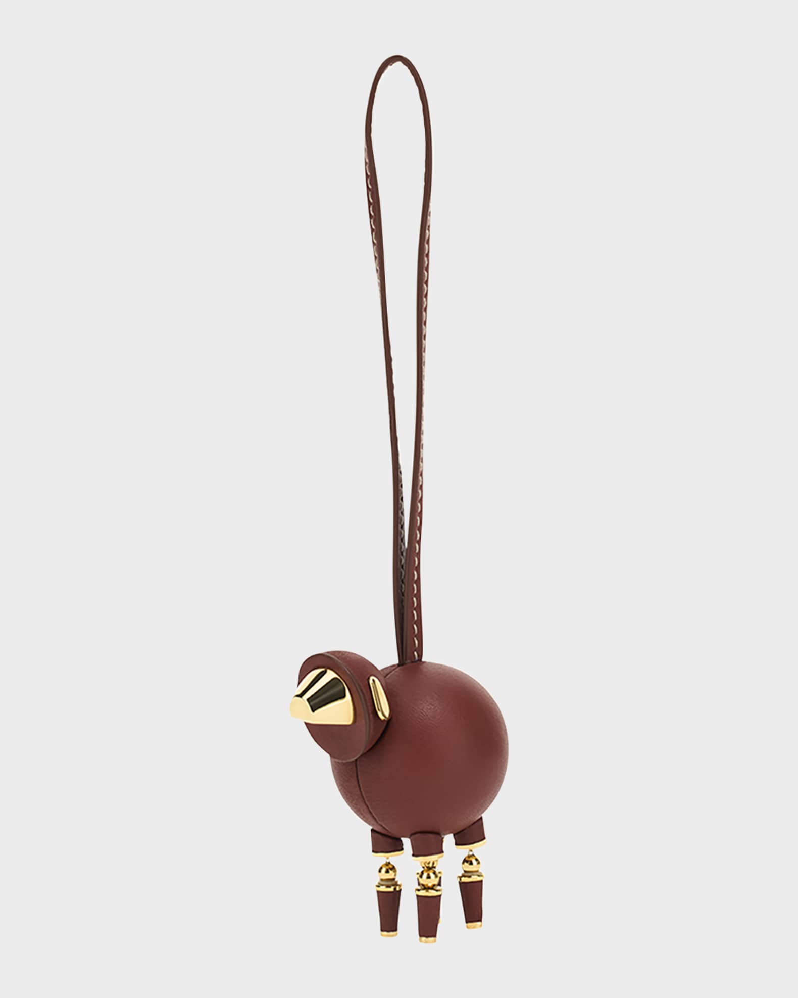 Leather Sheep Bag Charm 0