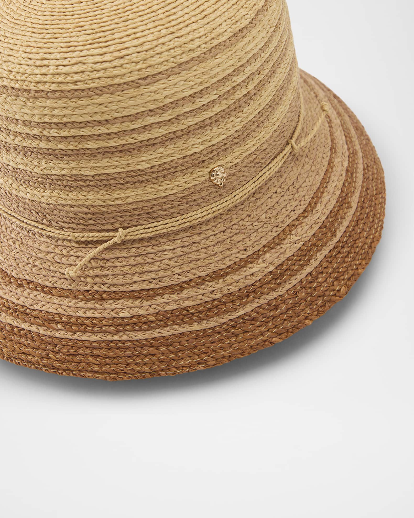 Kaia Packable Raffia Bucket Hat 1