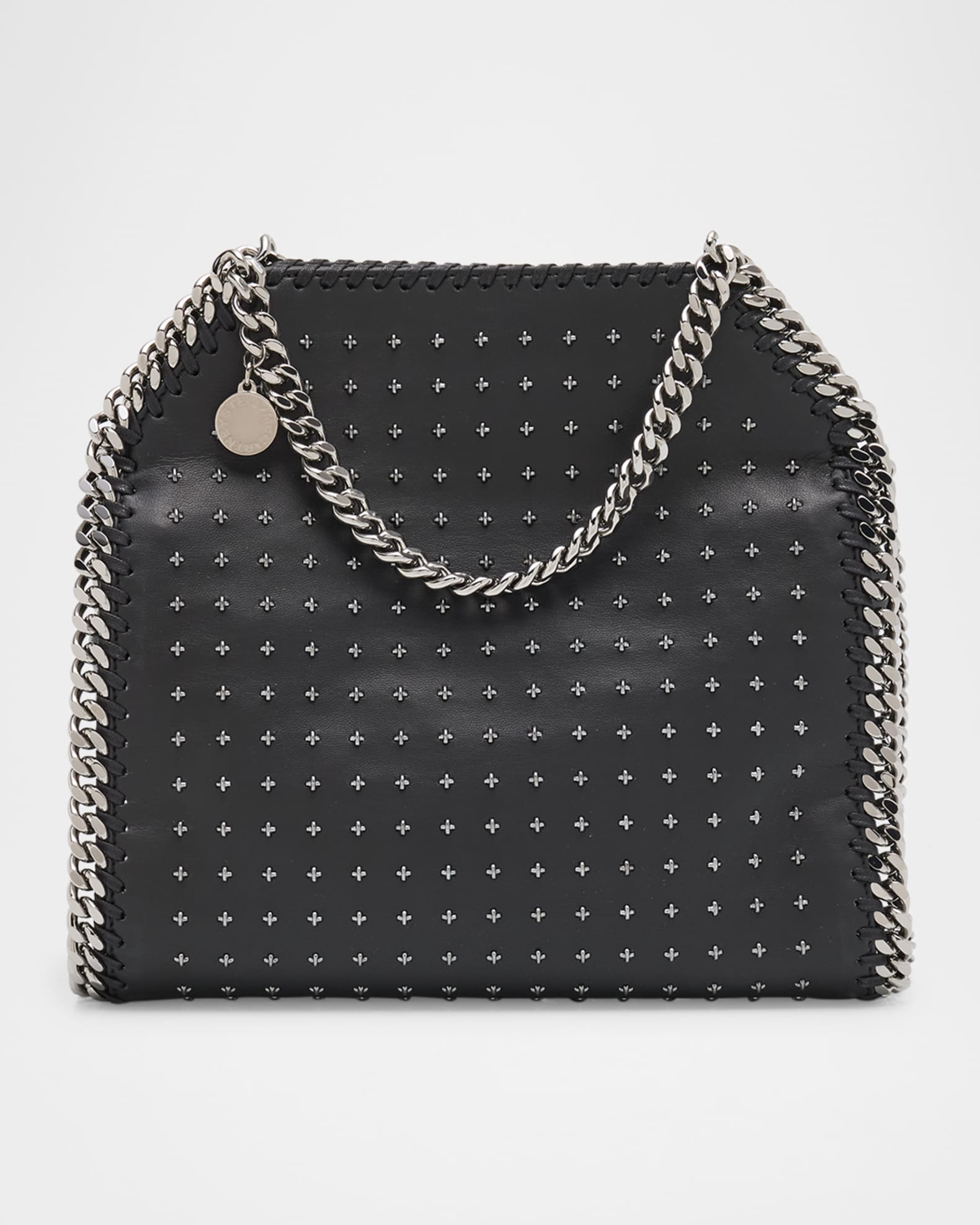 Stella McCartney Falabella Studded Chain-Trim Vegan Leather Tote