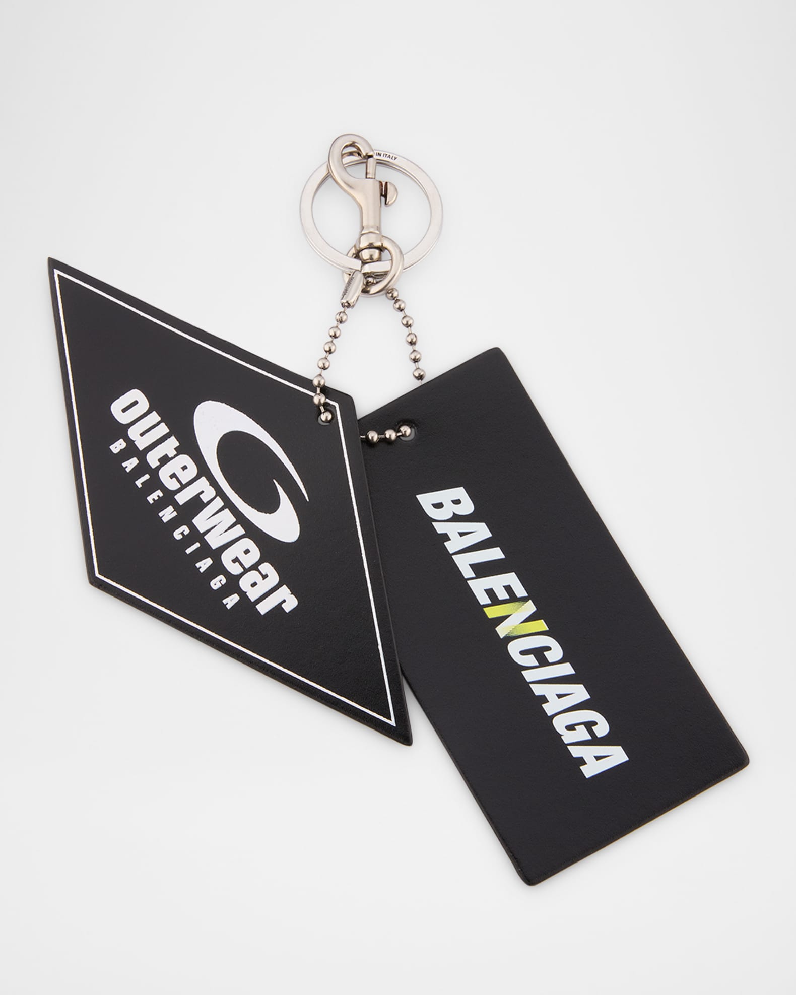 Men's Tag Charm Keychain 0