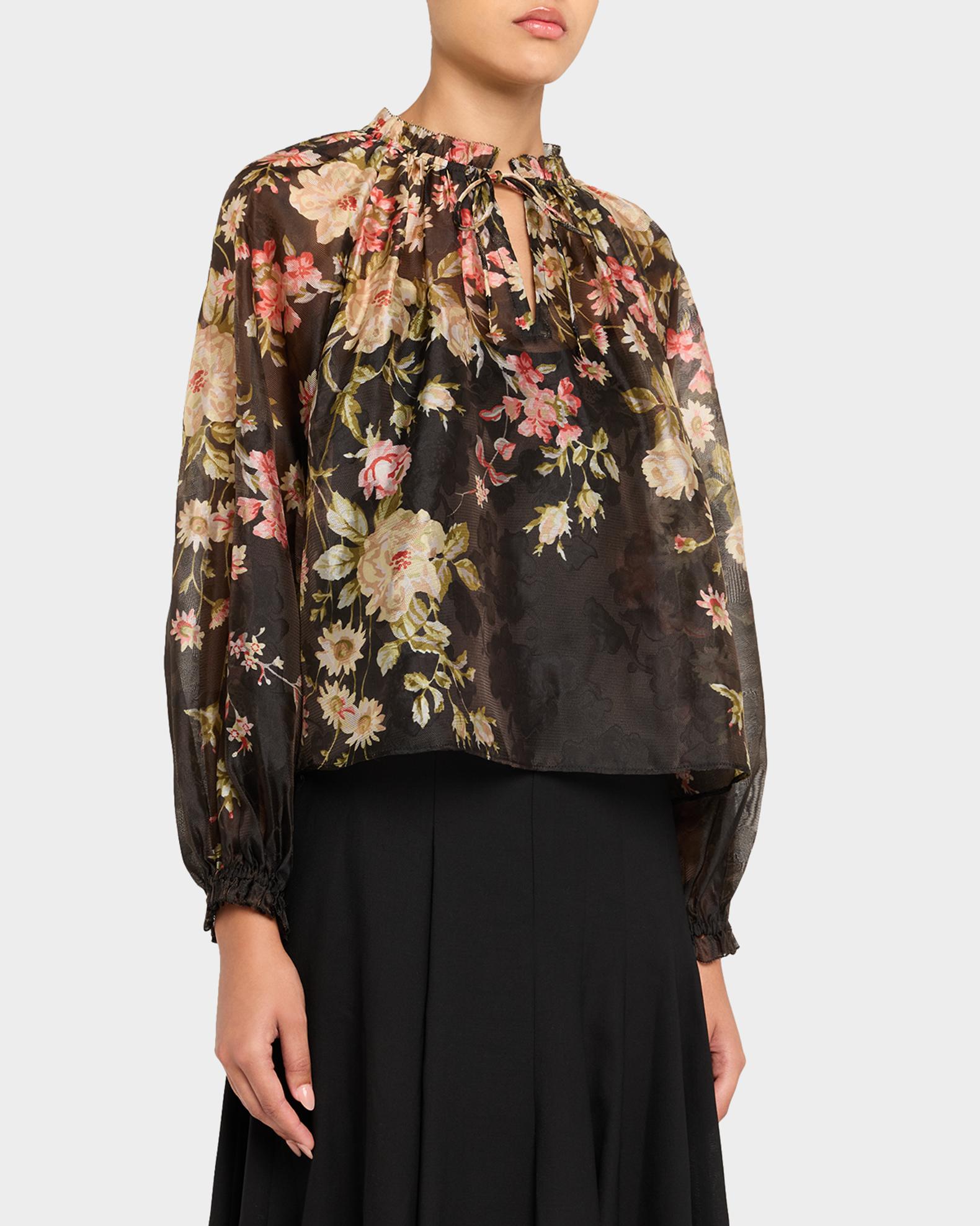 Sea Jolie Floral Long-Sleeve Blouse | Neiman Marcus