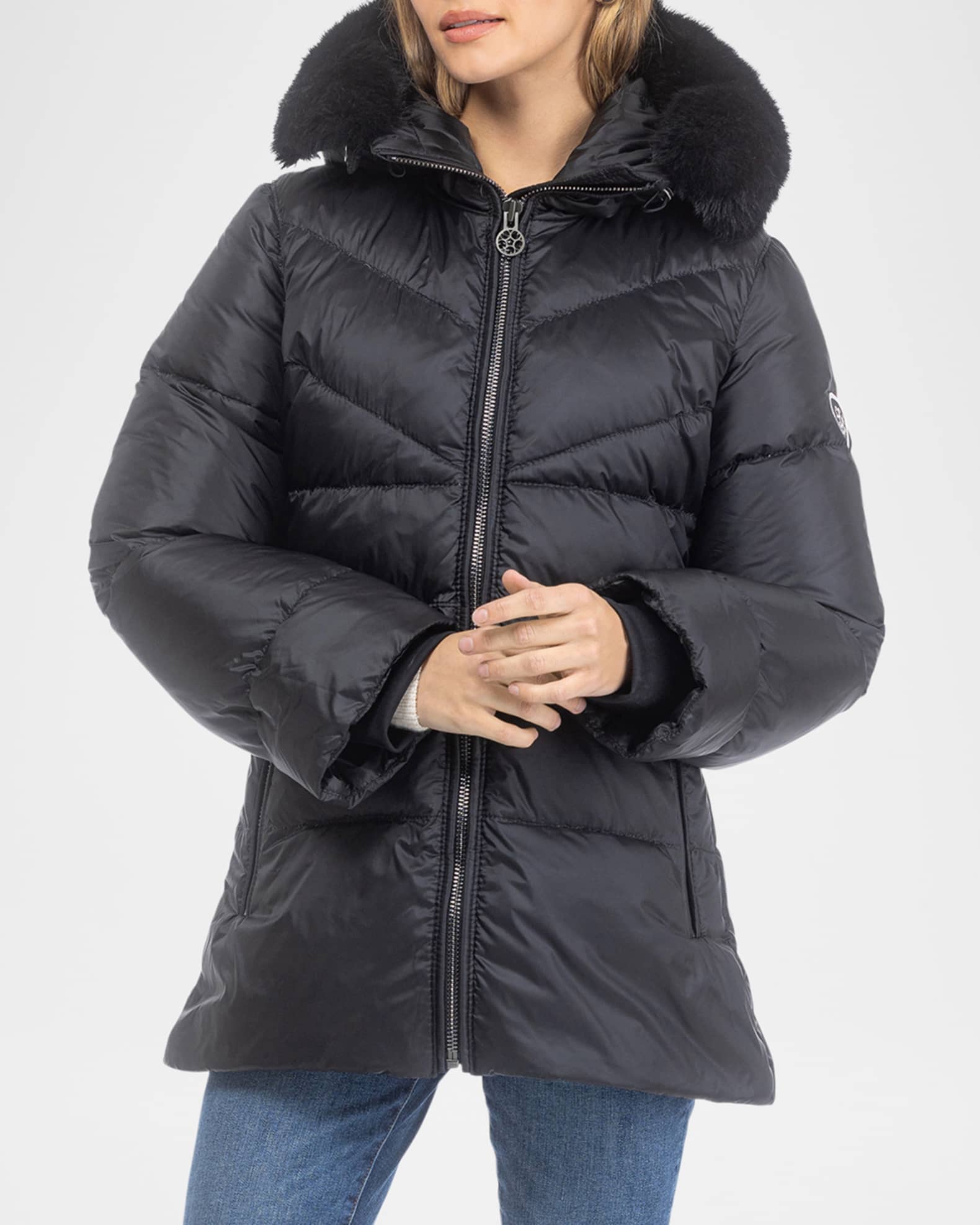 Gorski ApresSki Jacket With Detachable Toscana Lamb Shearling Hood — free download