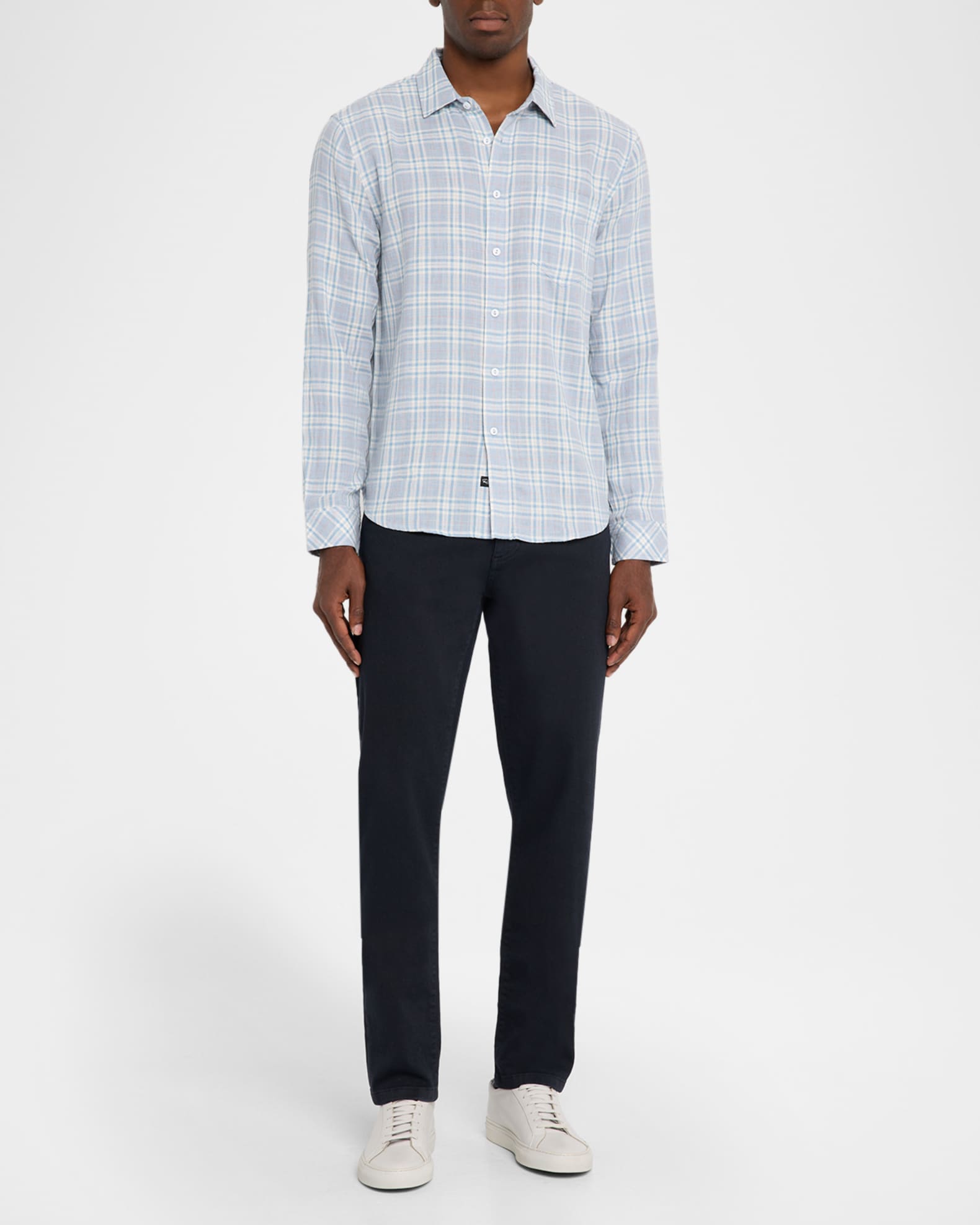 Men's Wyatt Cotton Plaid Button-Down Shirt