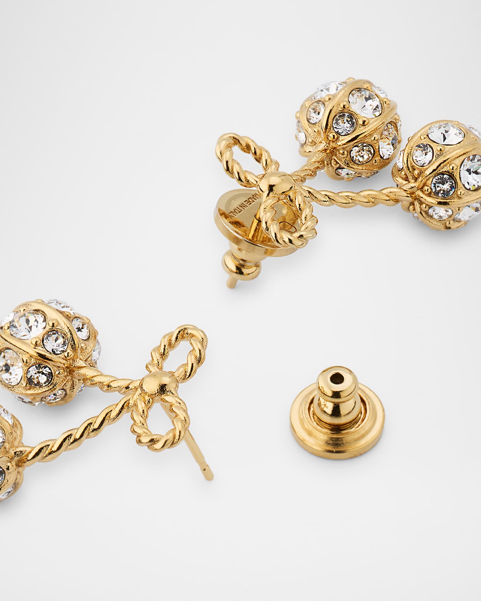 Valentino Garavani Cherryfic Metal and Swarovski® Crystal Earrings