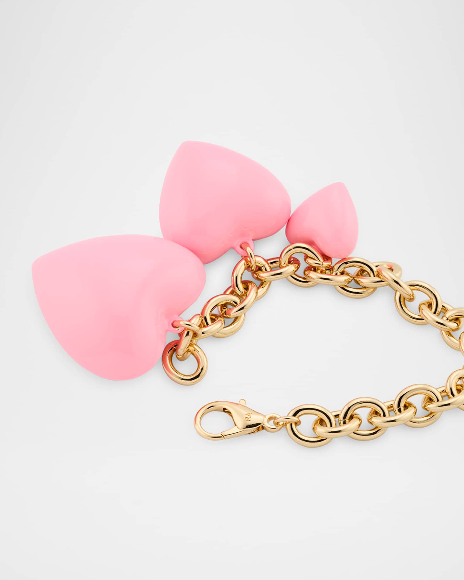 Roxanne Assoulin The Happy Heart Bag Charm, Cotton Candy Pink