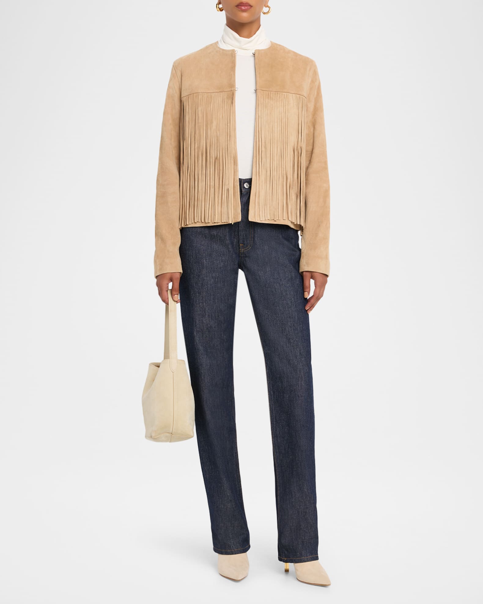 Chloe Suede Fringe Jacket