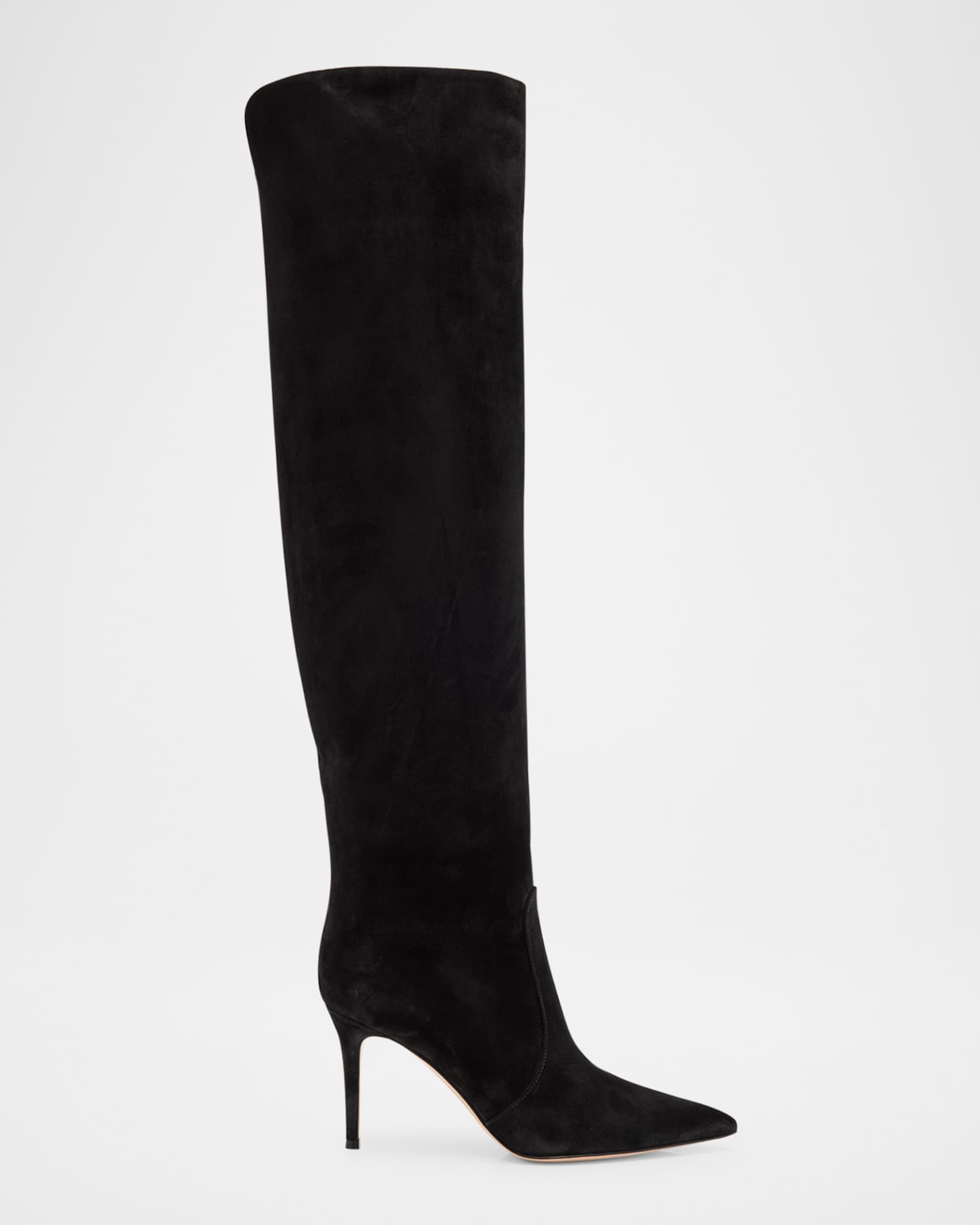 Hansen Suede Pointed-Toe Knee Boots 0