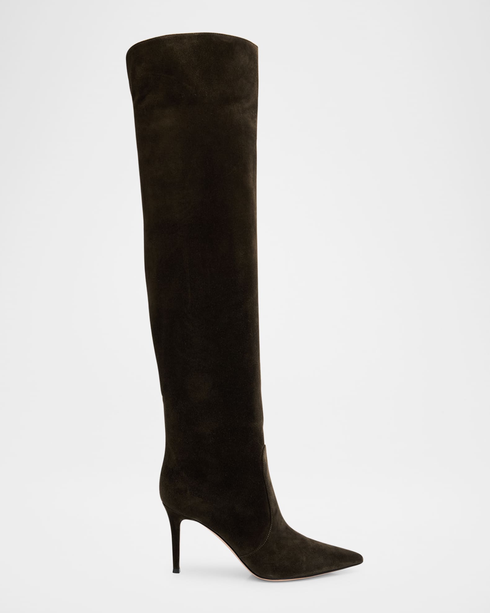 Hansen Suede Pointed-Toe Knee Boots 0