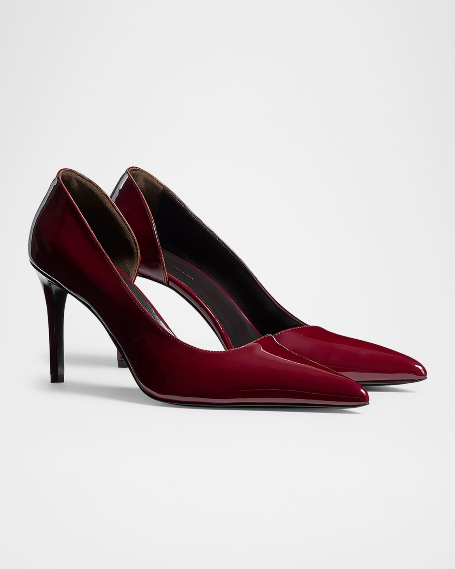 Khaite Jett Patent Leather Stiletto D'Orsay Pumps | Neiman