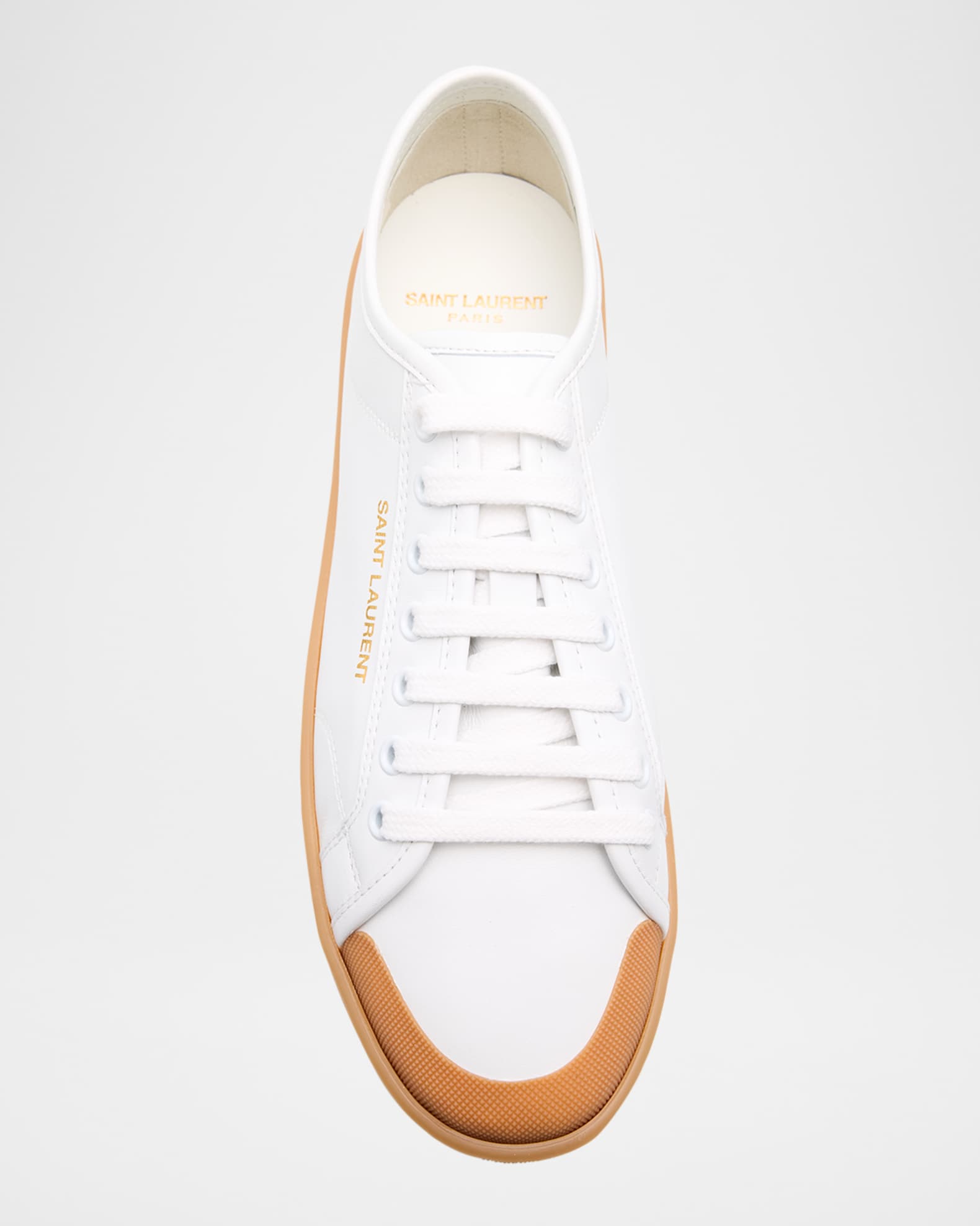 Saint Laurent Gym Leather Low-Top Sneakers | Neiman Marcus