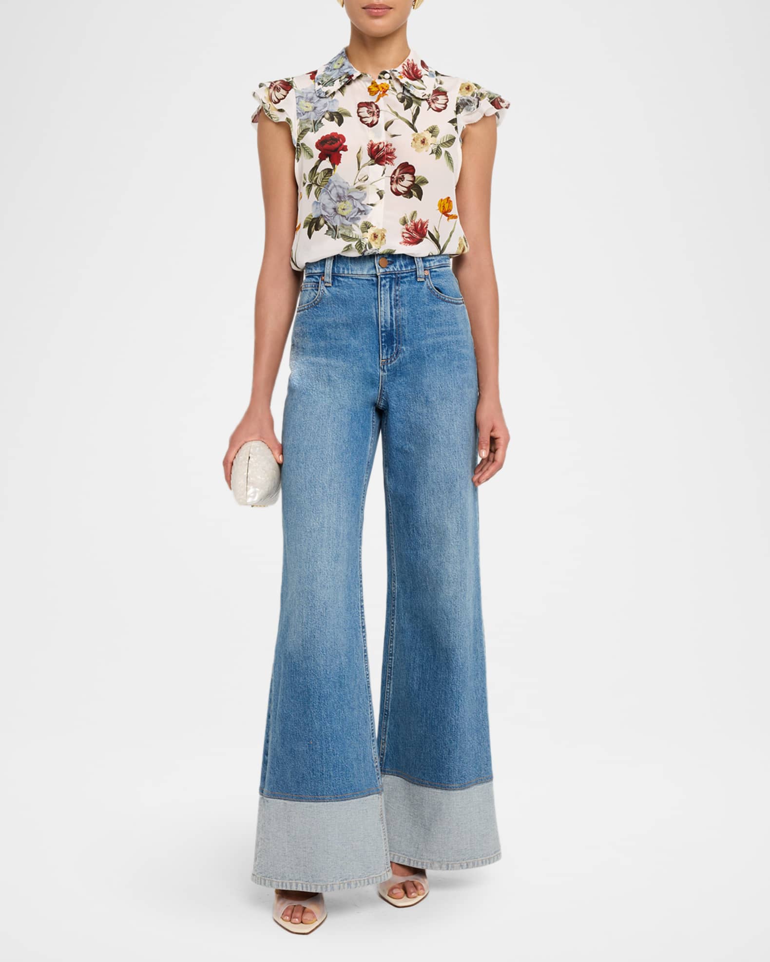 Martel Flutter-Sleeve Blouse 1