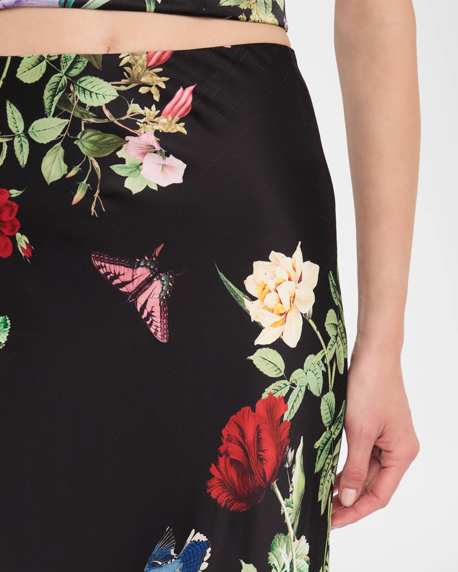 Alice + Olivia Terese Ankle-Length Slip Dress | Neiman Marcus