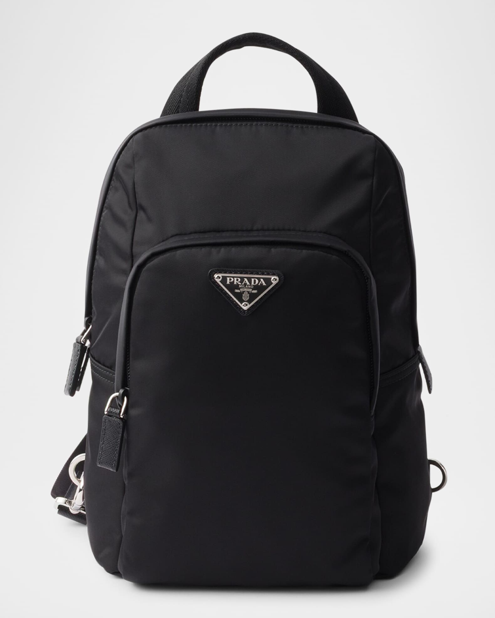 Prada Men's Re-Nylon and Saffiano Leather Backpack | Neiman
