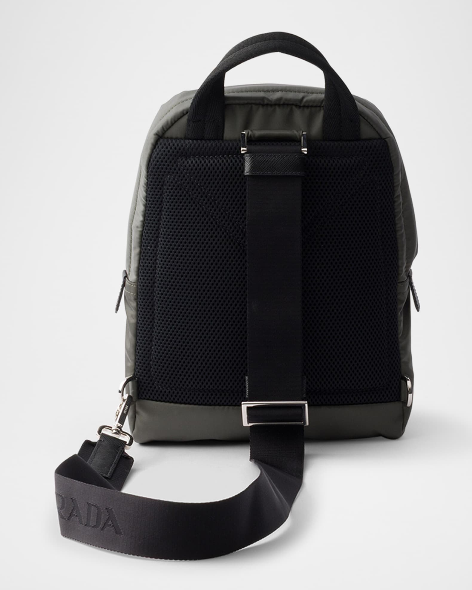 Prada Men's Re-Nylon and Saffiano Leather Backpack | Neiman Marcus