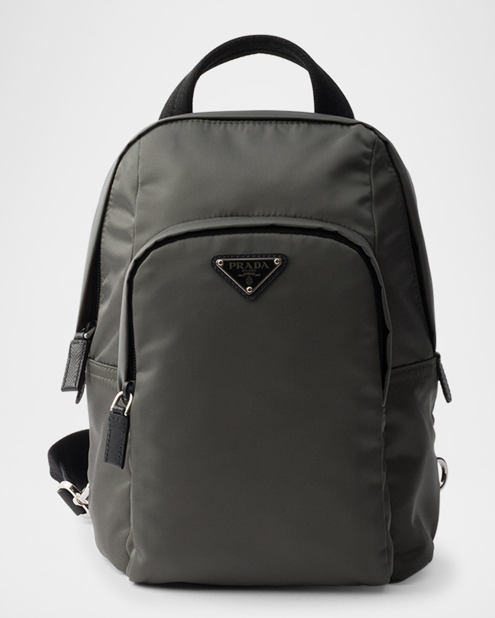 Prada Nylon Saffiano Leather Backpack Black Saffiano Leather Backpack Review Prada Men's Nylon  main image 3