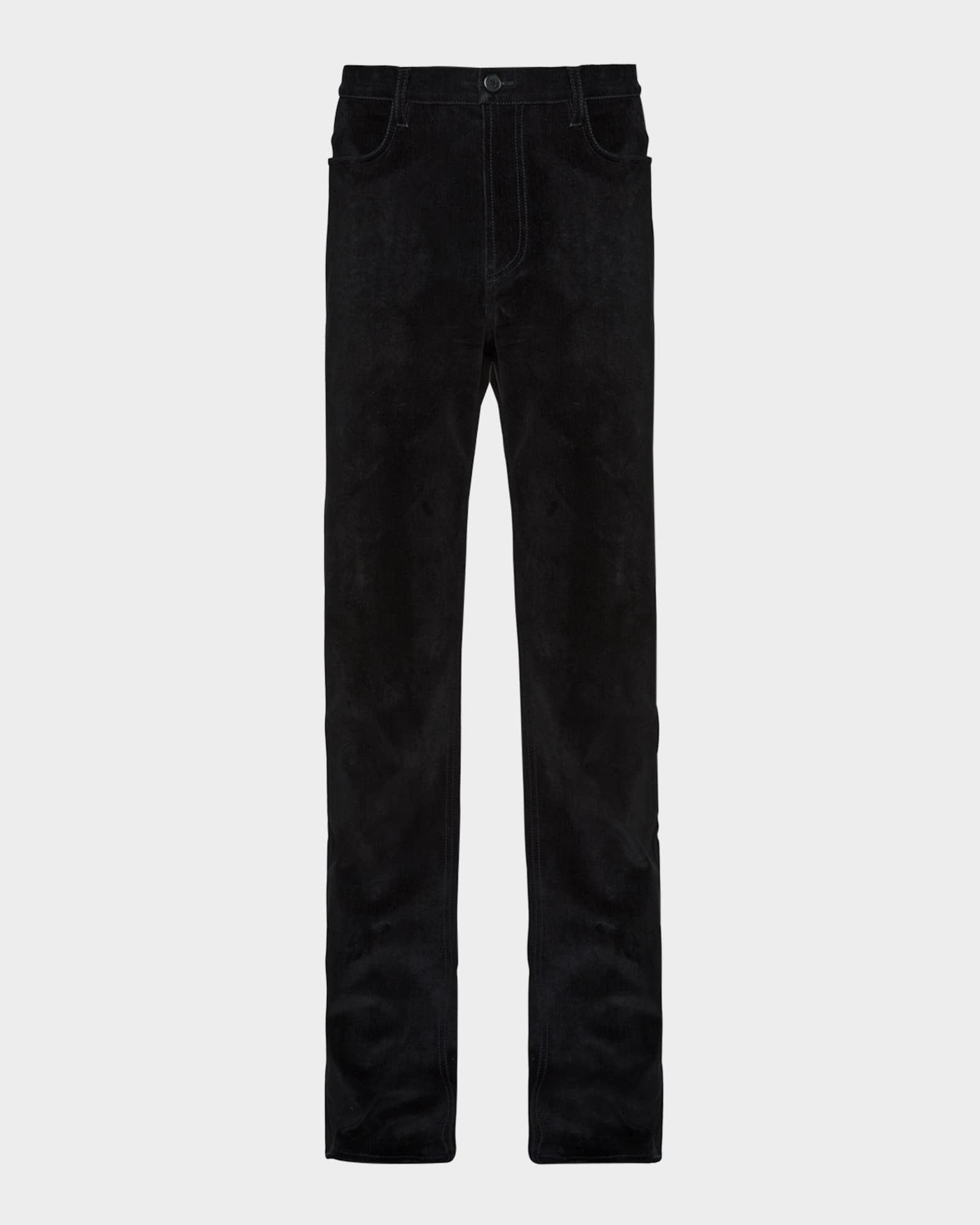 Prada Men's Five-Pocket Velvet Denim Jeans | Neiman Marcus