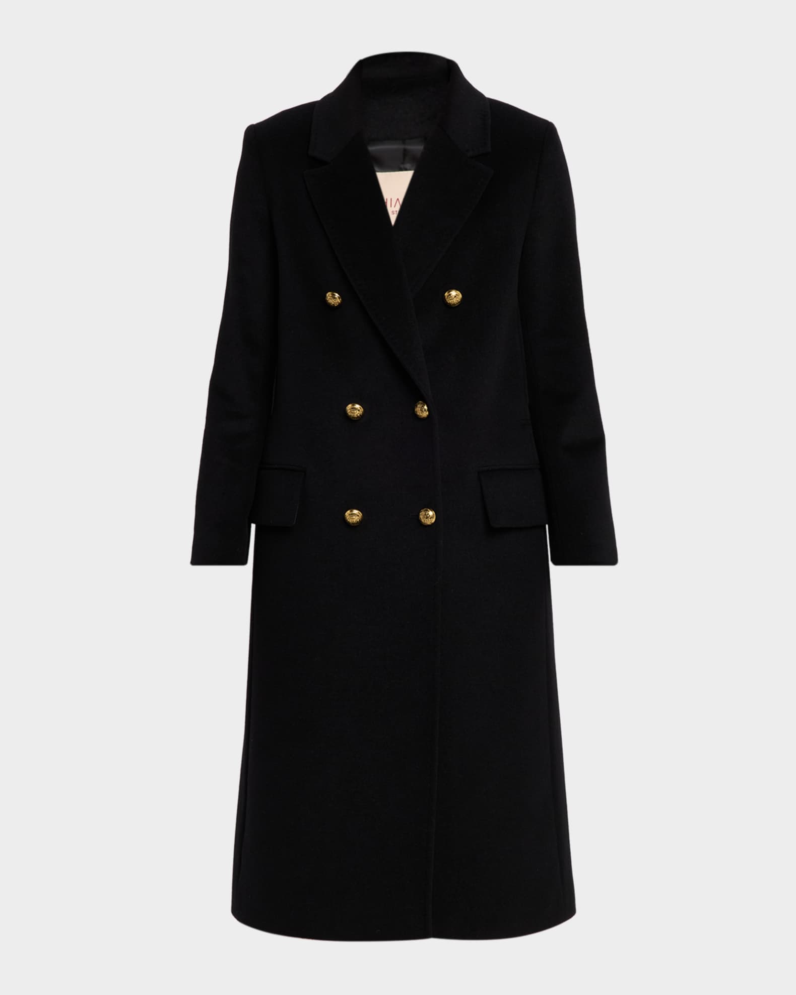 CHIARULLI Oriana Mongolian Cashmere and Wool Double-Breasted Coat