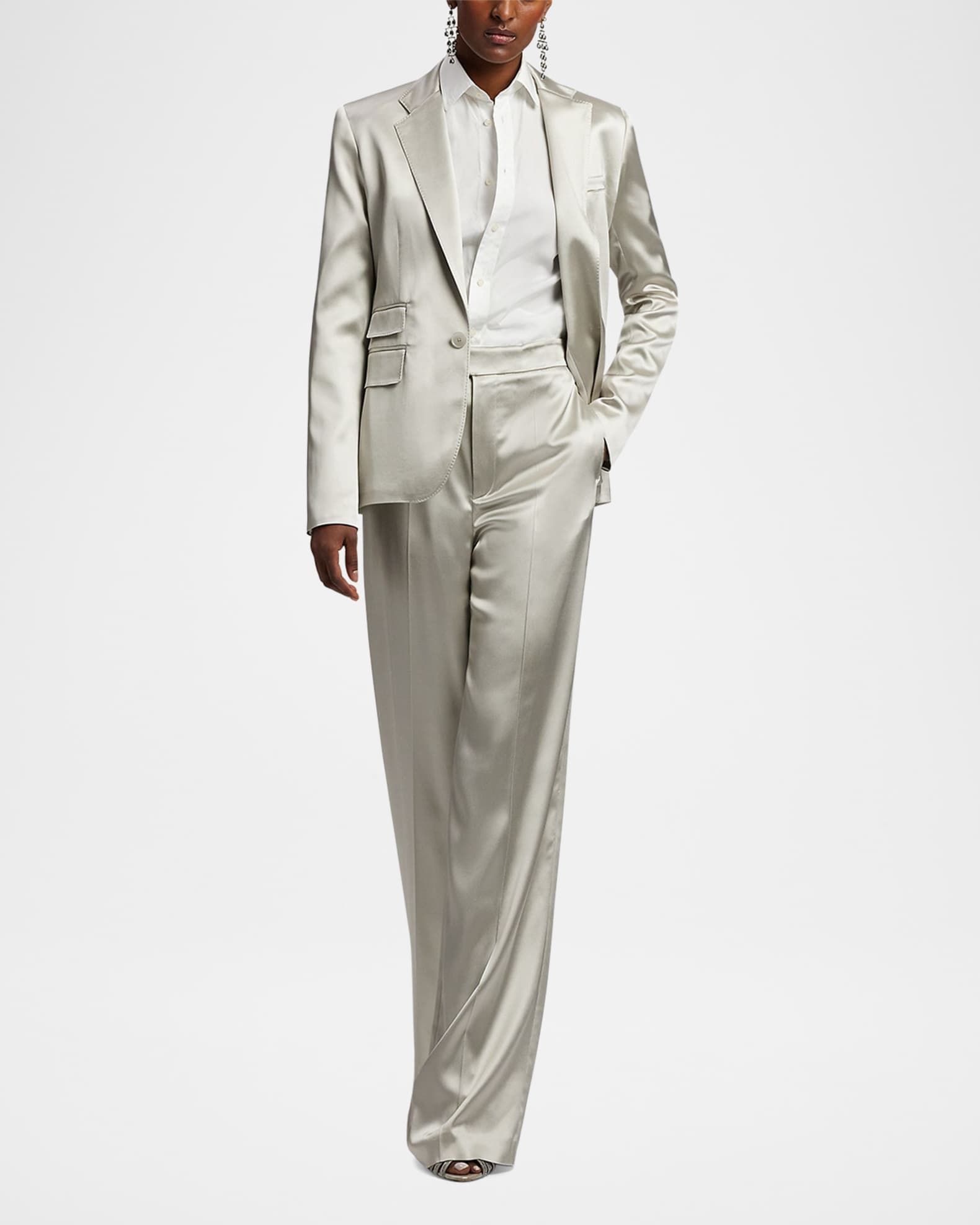 Parson Satin Wide-Leg Pants 1