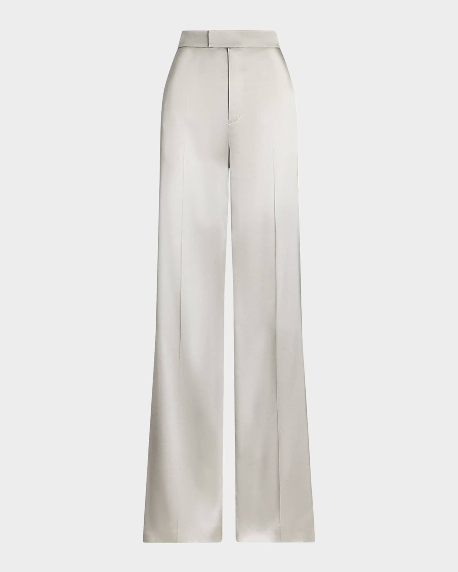 Parson Satin Wide-Leg Pants 0