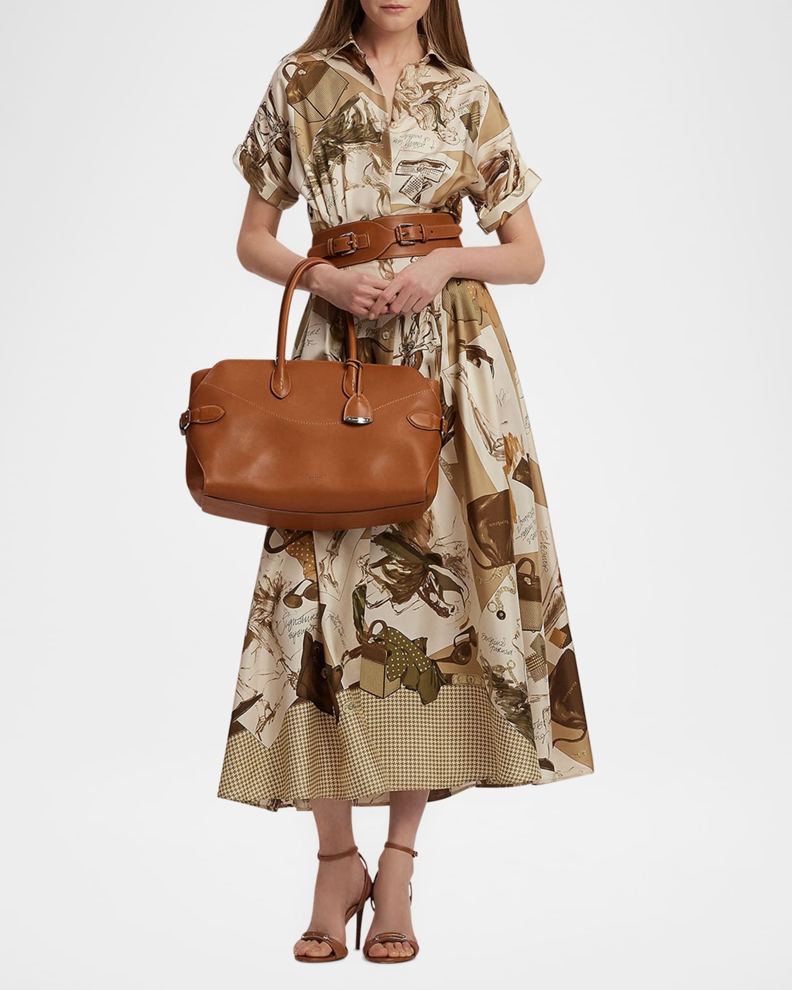 Donatella Multi Diary of a Collection Silk Shirtdress 1