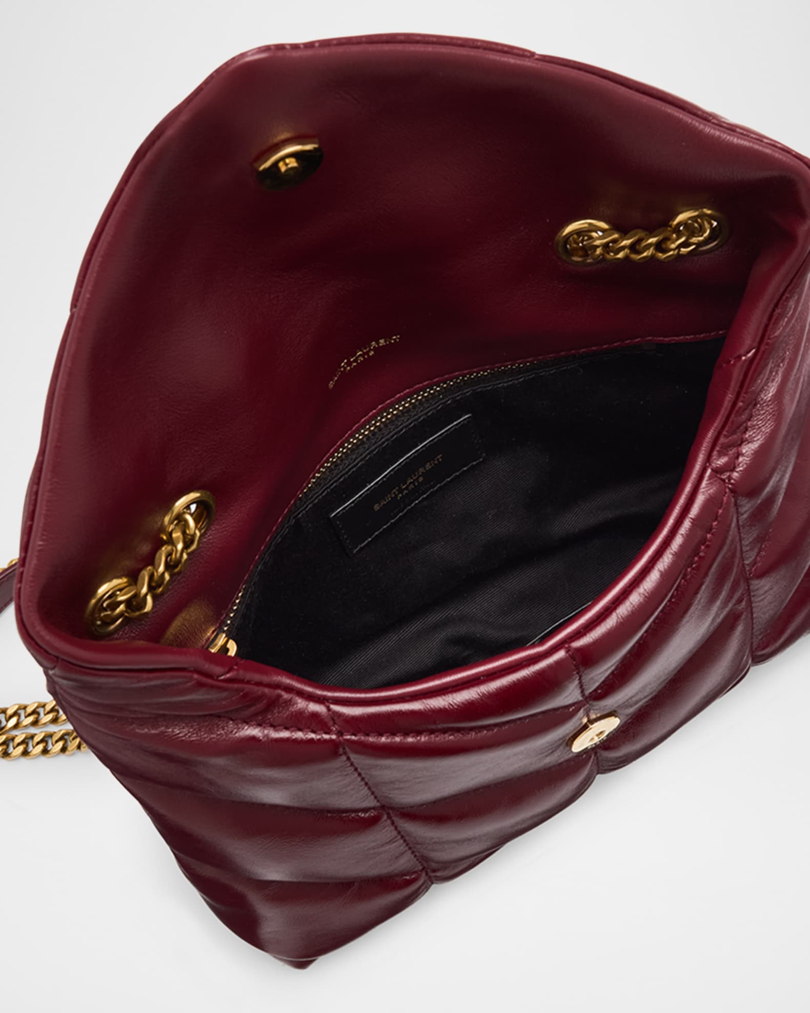 Toy Puffer Shoulder Bag in Quilted Leather